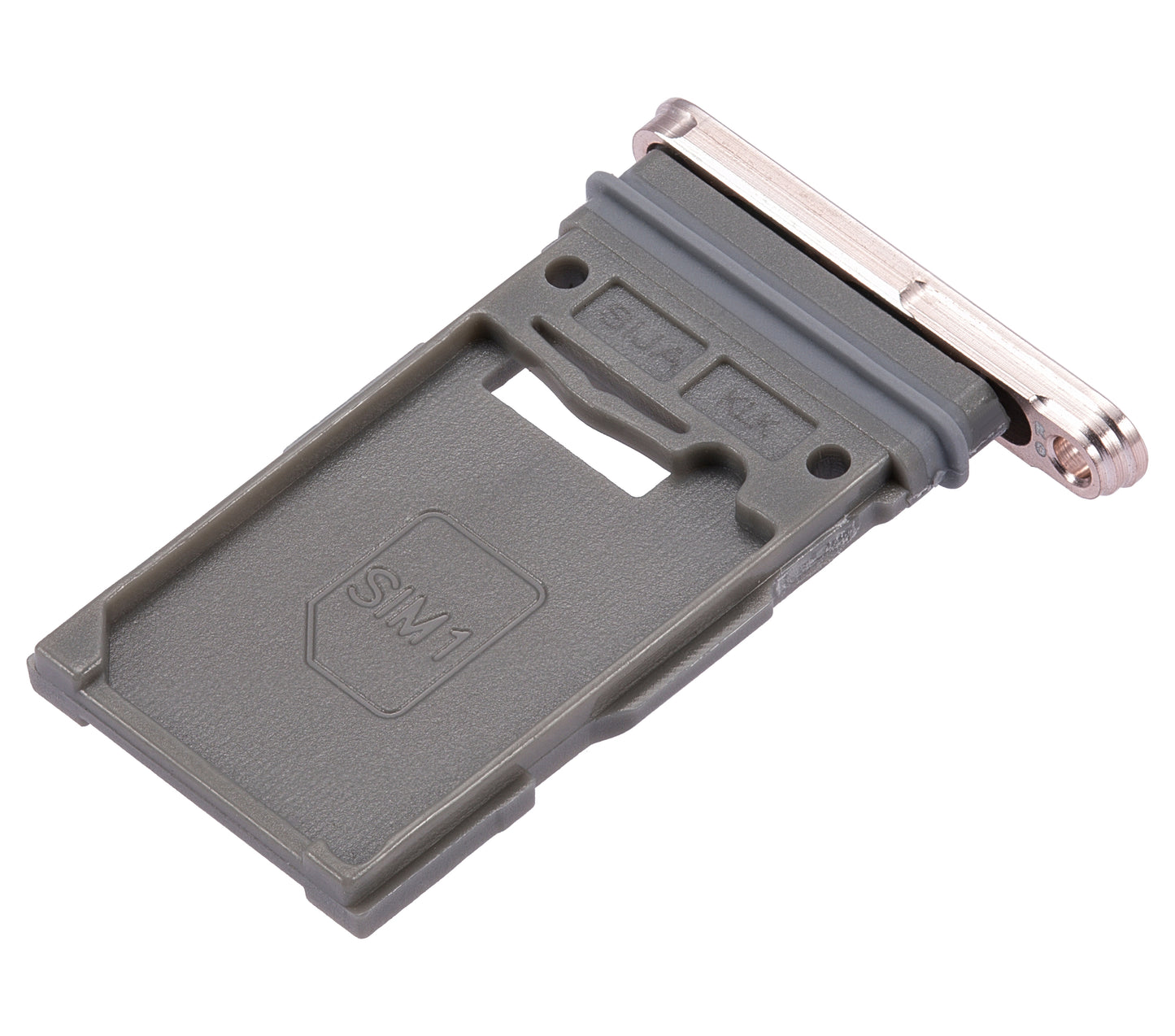 Single Sim Card Tray For Samsung Galaxy S22 5G / S22 Plus 5G (Pink Gold)