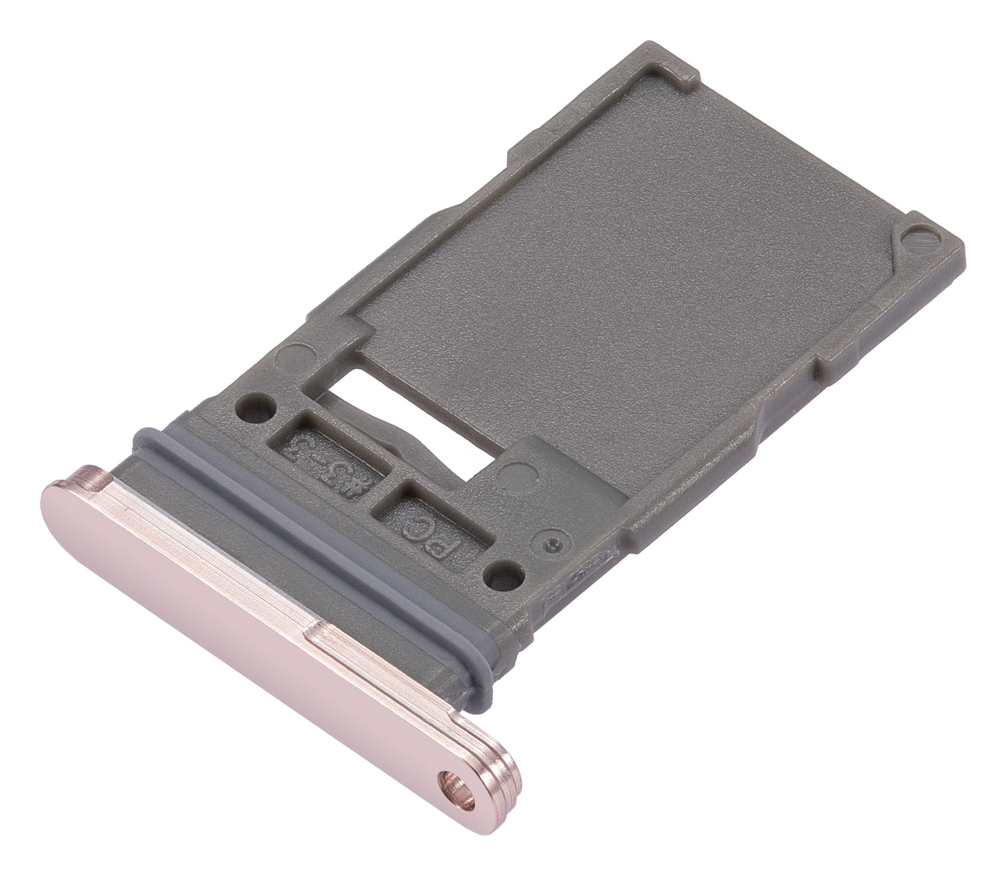 Single Sim Card Tray For Samsung Galaxy S22 5G / S22 Plus 5G (Pink Gold)