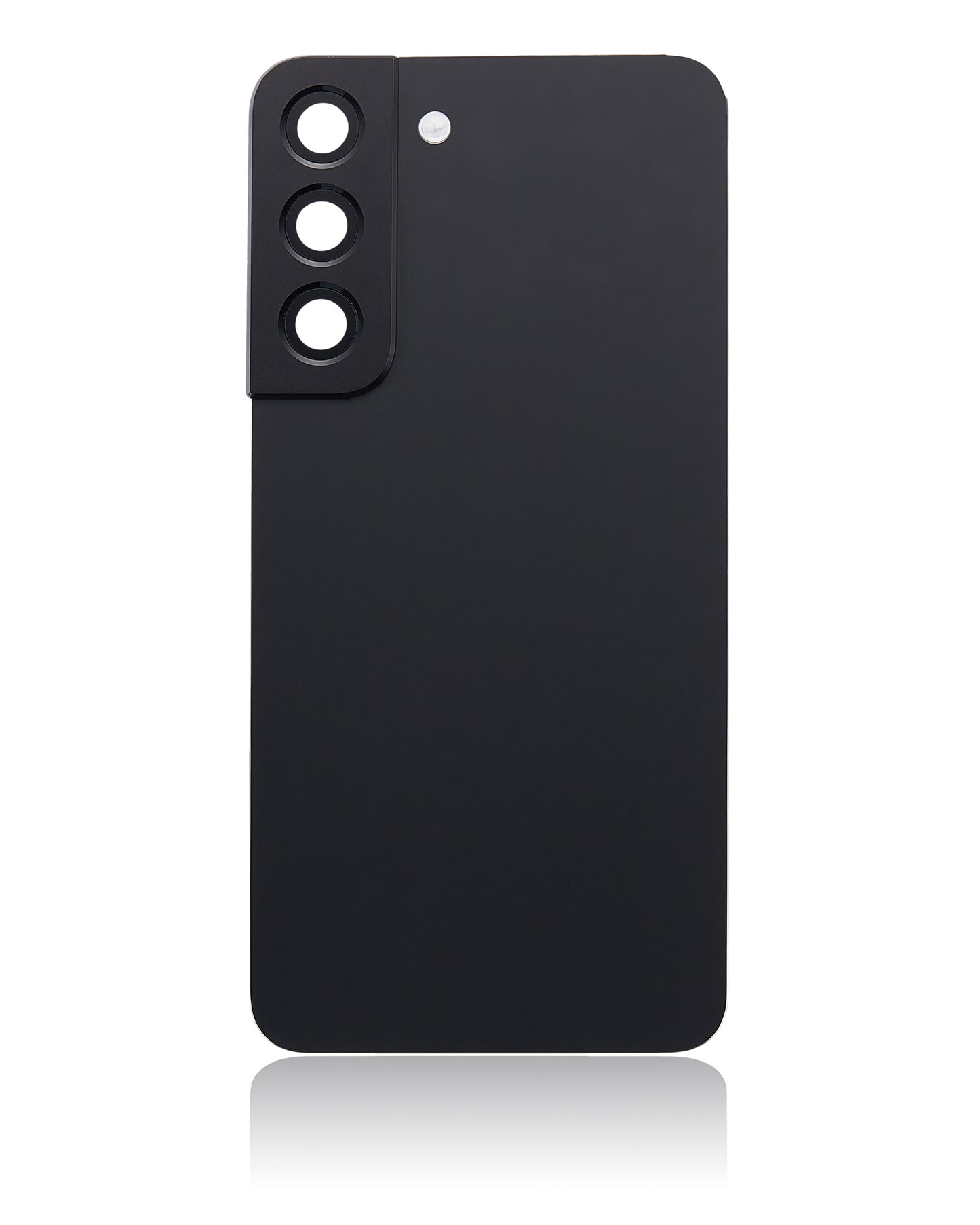 Back Cover Glass With Camera Lens For Samsung Galaxy S22 5G (No Logo) (Aftermarket Plus) (Phantom Black)