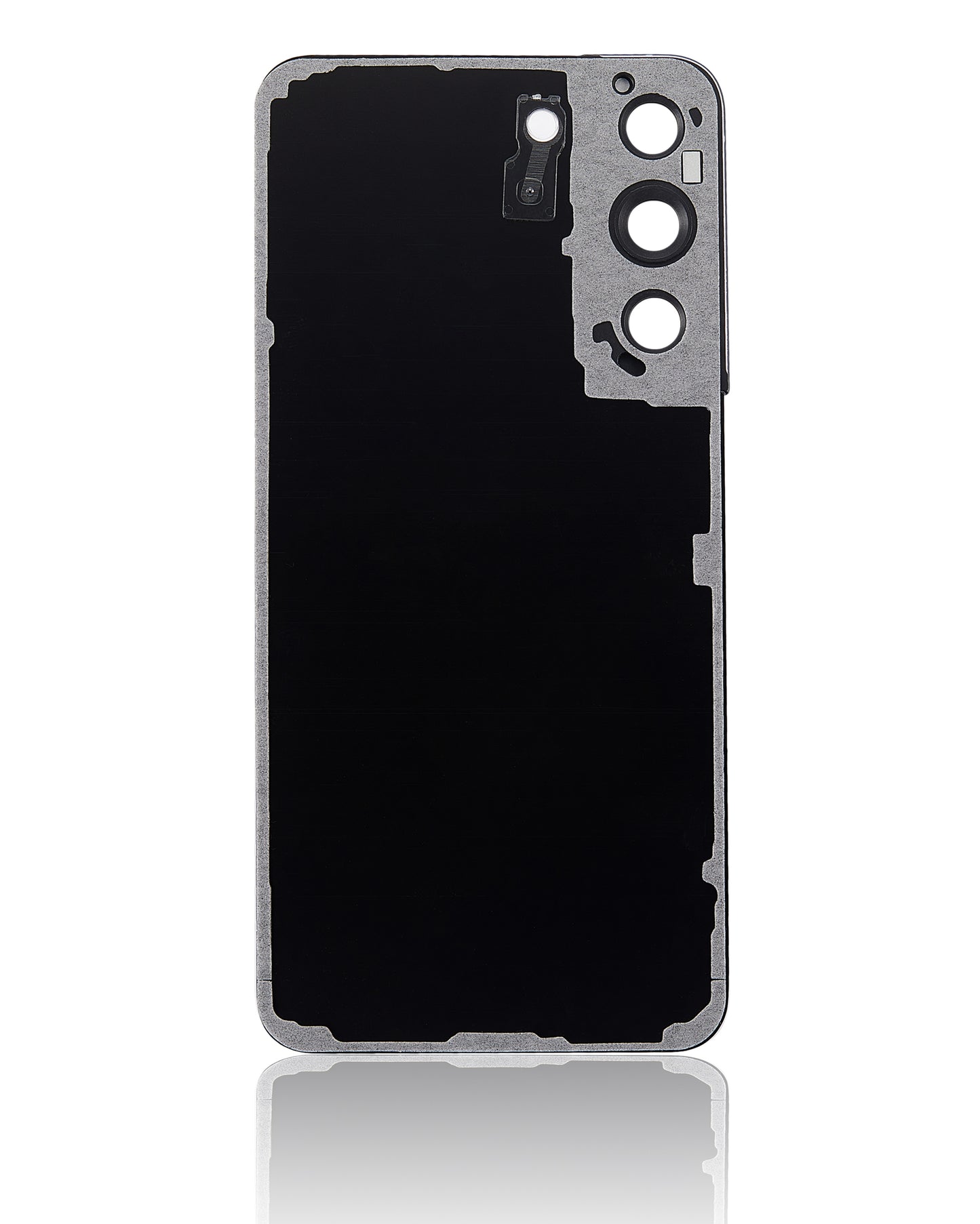 Back Cover Glass With Camera Lens For Samsung Galaxy S22 5G (No Logo) (Aftermarket Plus) (Phantom Black)