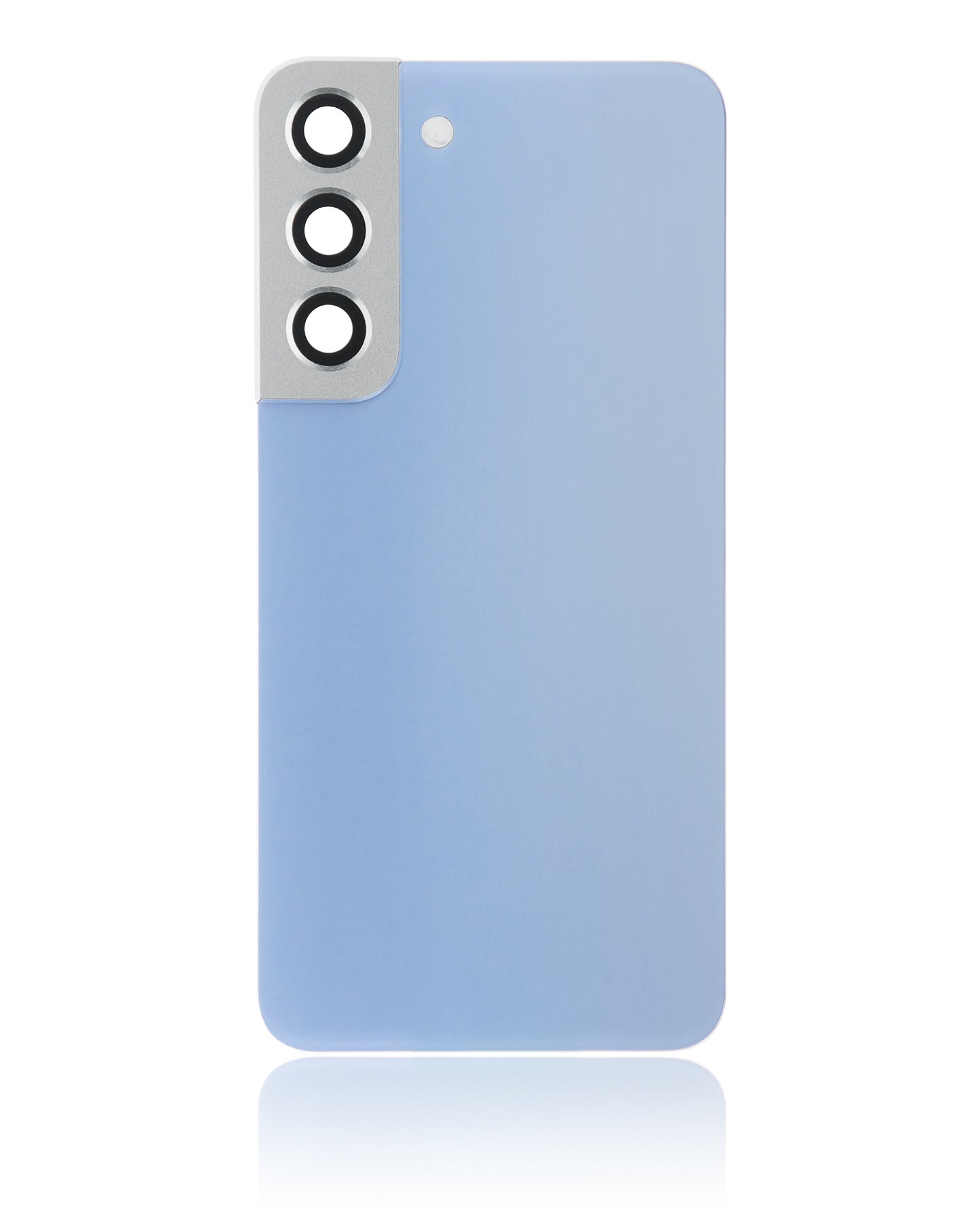 Back Cover Glass With Camera Lens For Samsung Galaxy S22 5G (No Logo) (Aftermarket Plus) (Sky Blue)