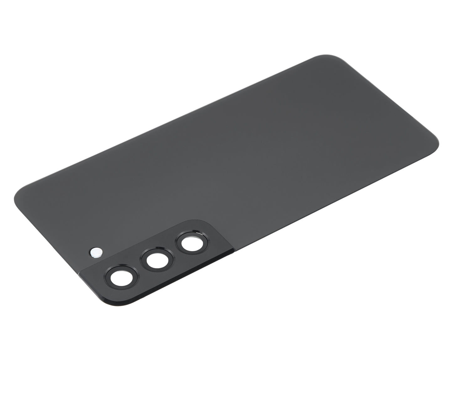 Back Cover Glass With Camera Lens For Samsung Galaxy S22 5G (No Logo) (Aftermarket Plus) (Graphite)