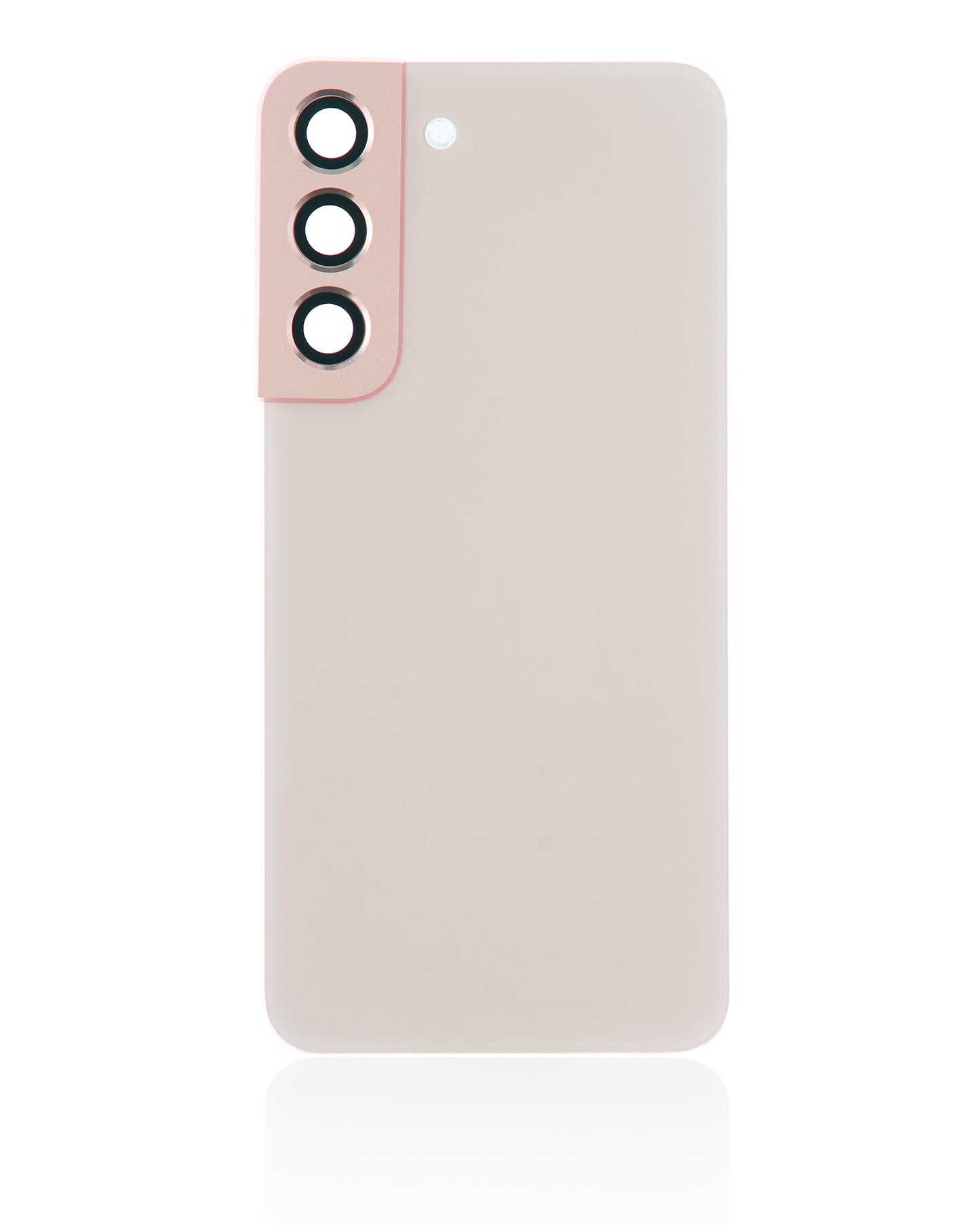 Back Cover Glass With Camera Lens For Samsung Galaxy S22 5G (No Logo) (Aftermarket Plus) (Pink Gold)
