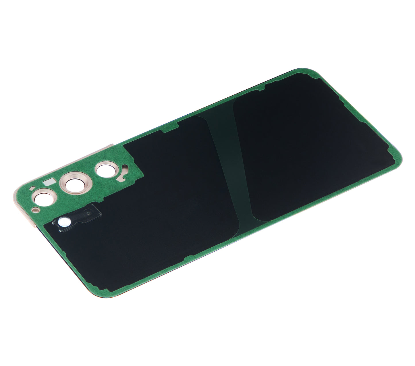 Back Cover Glass With Camera Lens For Samsung Galaxy S22 5G (No Logo) (Aftermarket Plus) (Pink Gold)