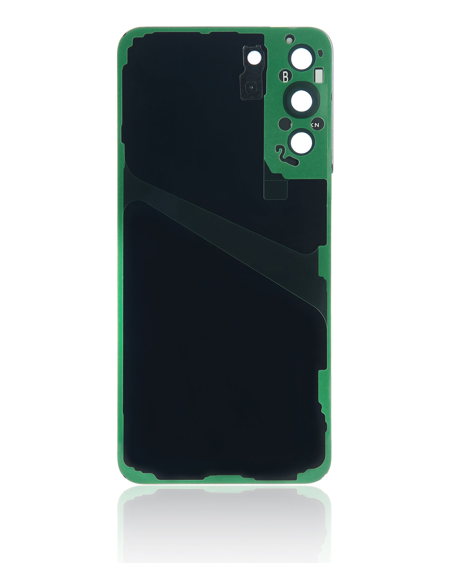 Back Cover Glass With Camera Lens For Samsung Galaxy S22 Plus 5G (No Logo) (Aftermarket Plus) (Phantom Black)