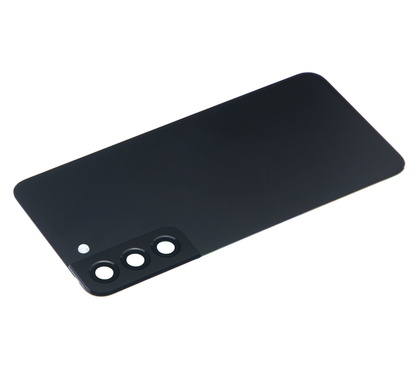 Back Cover Glass With Camera Lens For Samsung Galaxy S22 Plus 5G (No Logo) (Aftermarket Plus) (Phantom Black)