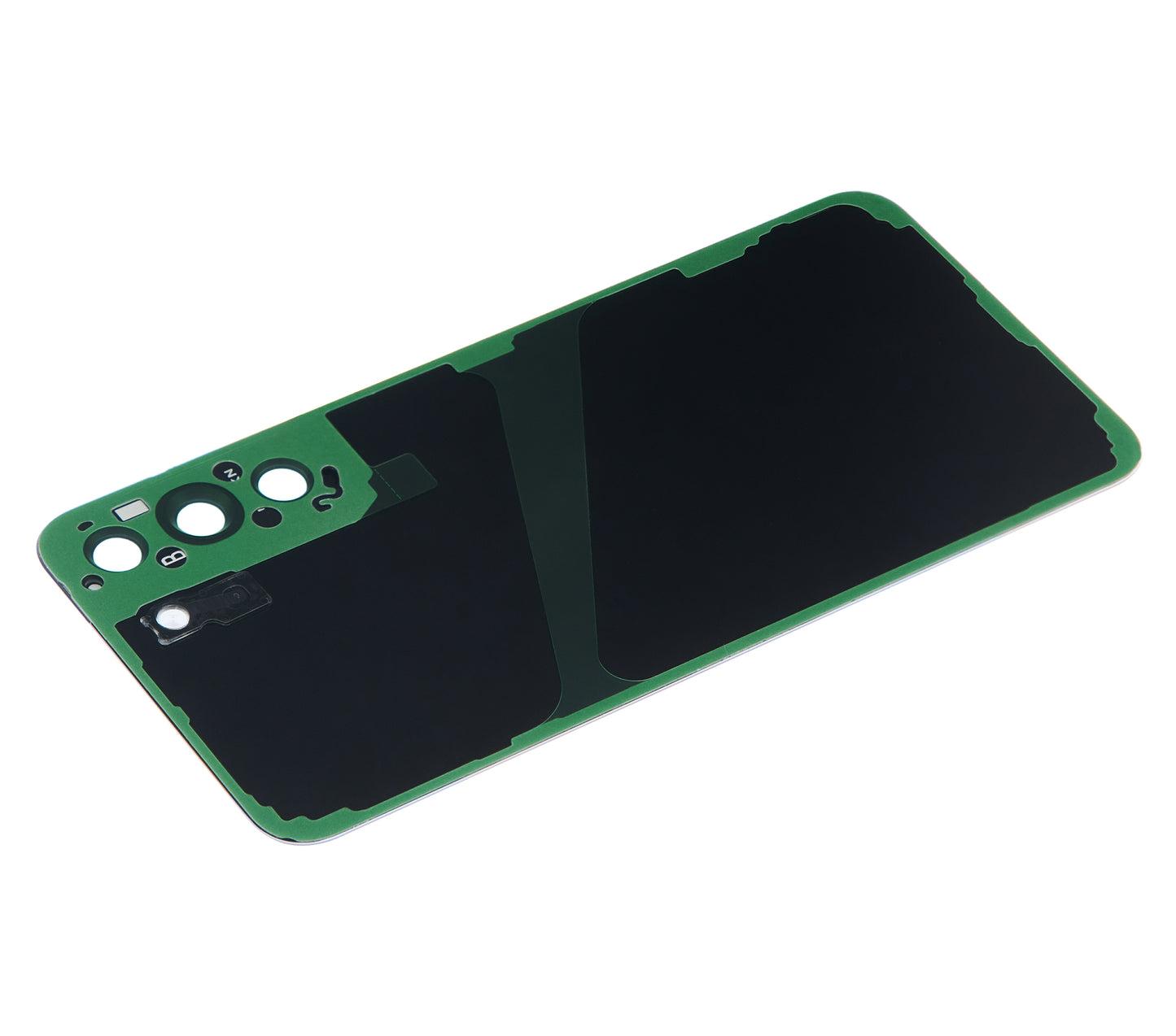 Back Cover Glass With Camera Lens For Samsung Galaxy S22 Plus 5G (No Logo) (Aftermarket Plus) (Phantom Black)