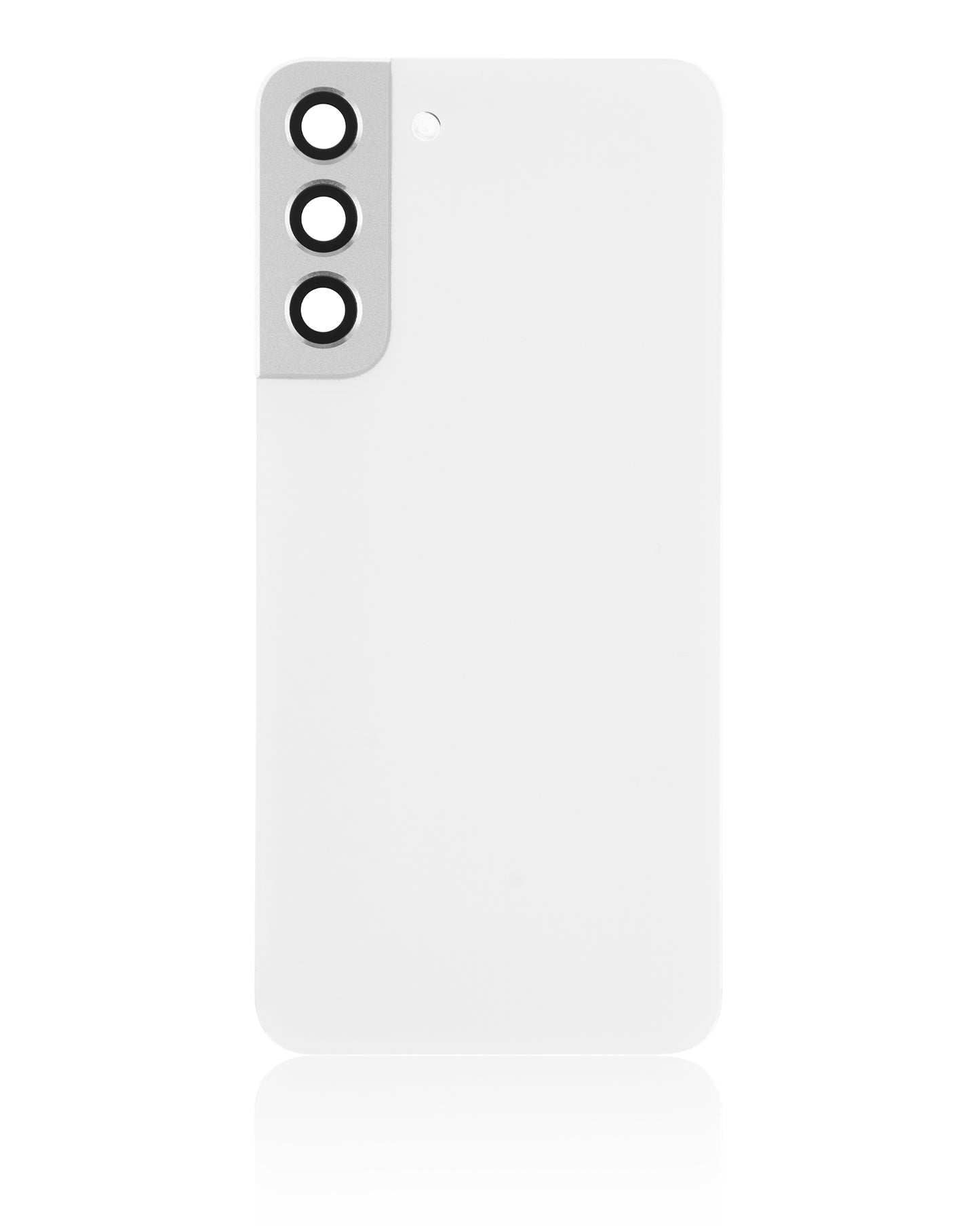 Back Cover Glass With Camera Lens For Samsung Galaxy S22 Plus 5G (No Logo) (Aftermarket Plus) (White)