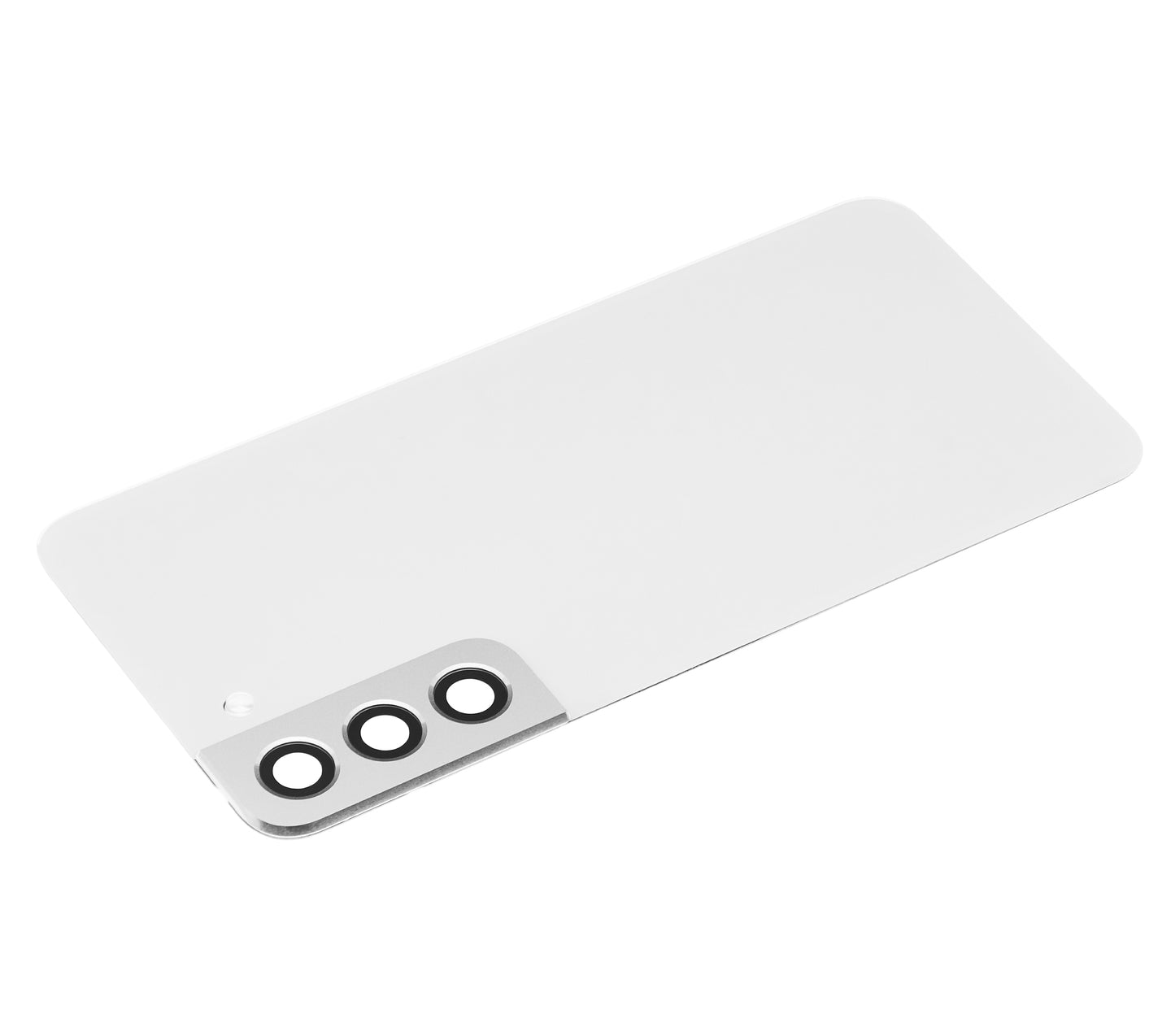 Back Cover Glass With Camera Lens For Samsung Galaxy S22 Plus 5G (No Logo) (Aftermarket Plus) (White)