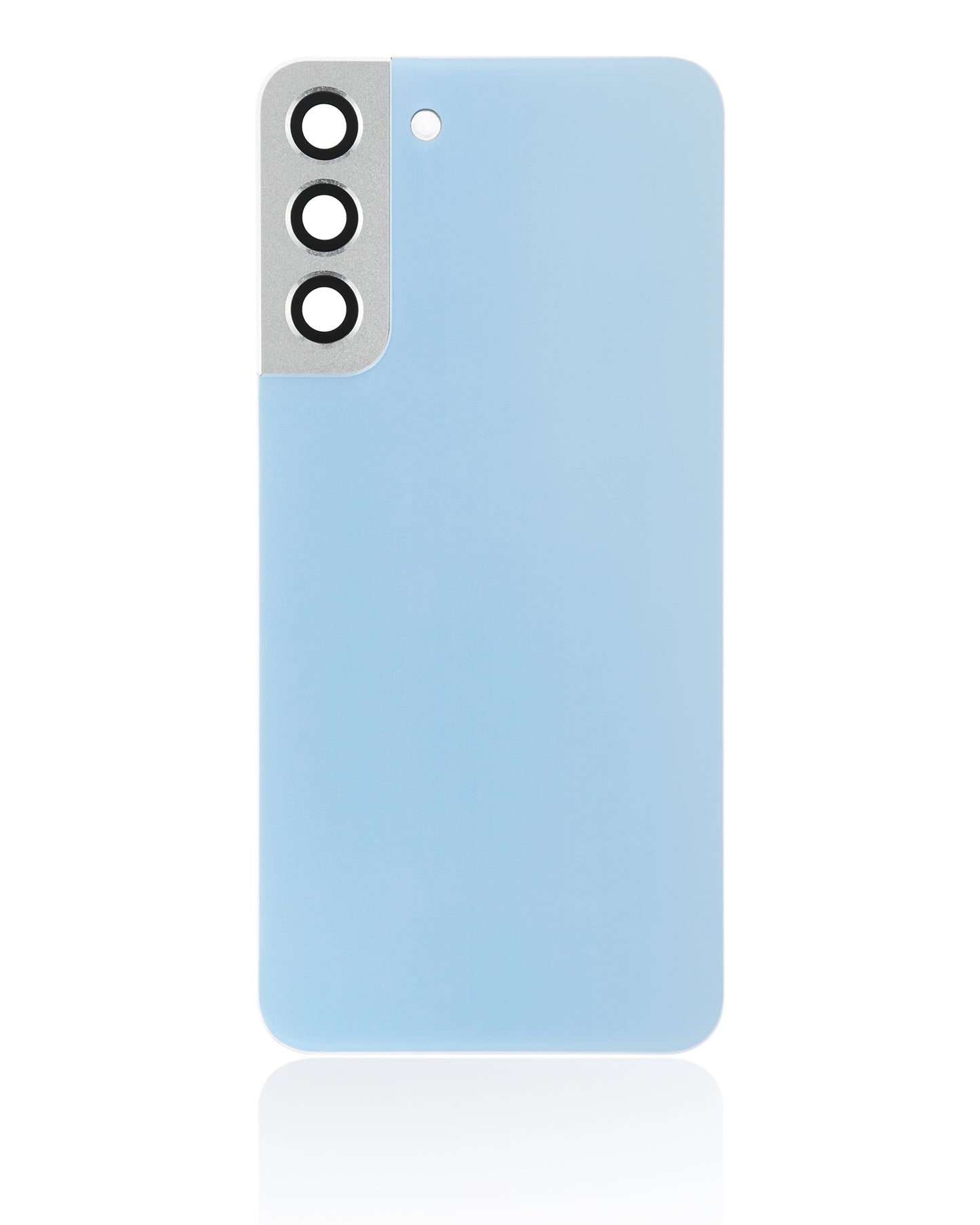 Back Cover Glass With Camera Lens For Samsung Galaxy S22 Plus 5G (No Logo) (Aftermarket Plus) (Sky Blue)