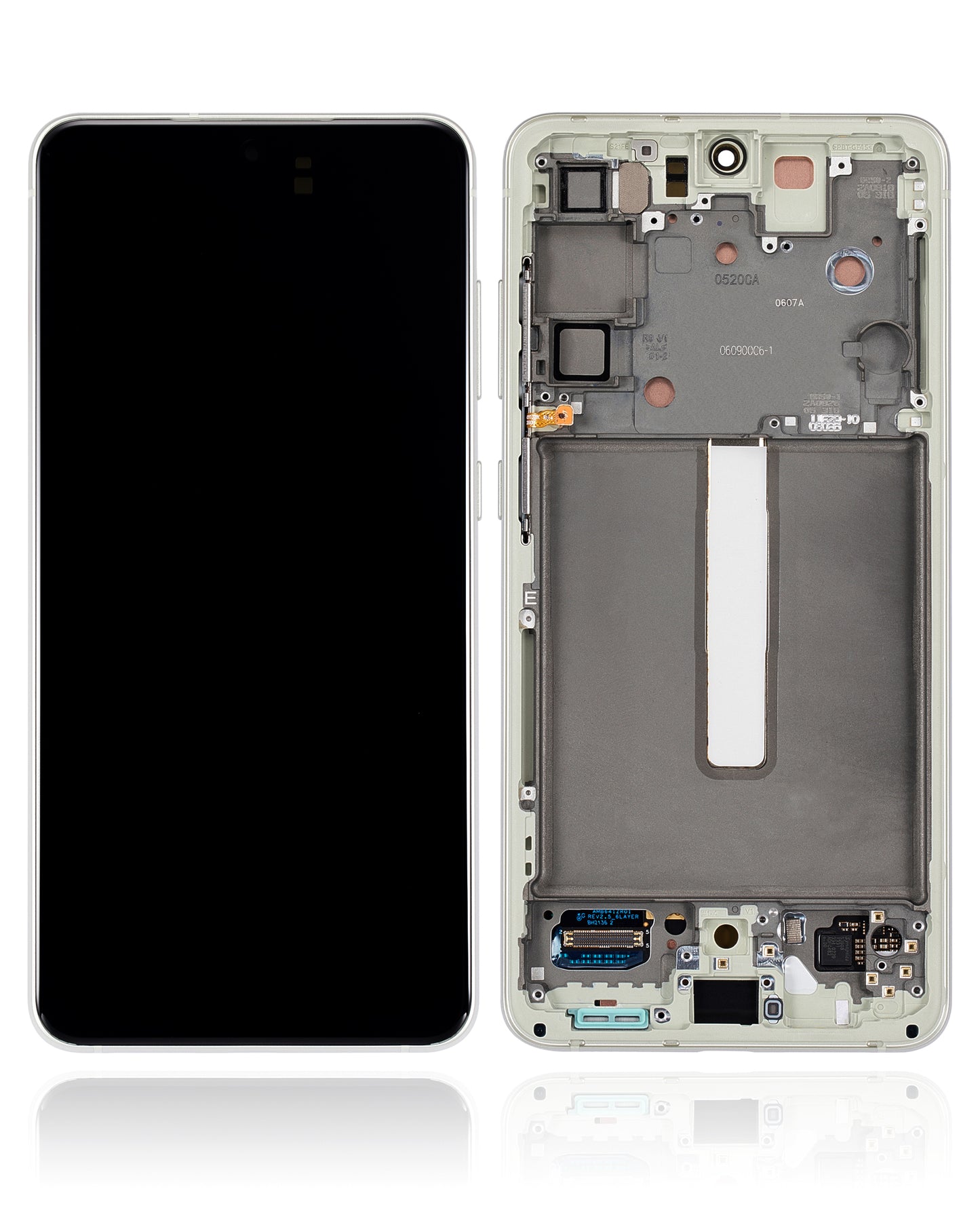 OLED Assembly With Frame For Samsung Galaxy S21 FE 5G (US & International Version) (Refurbished) (Lavender)