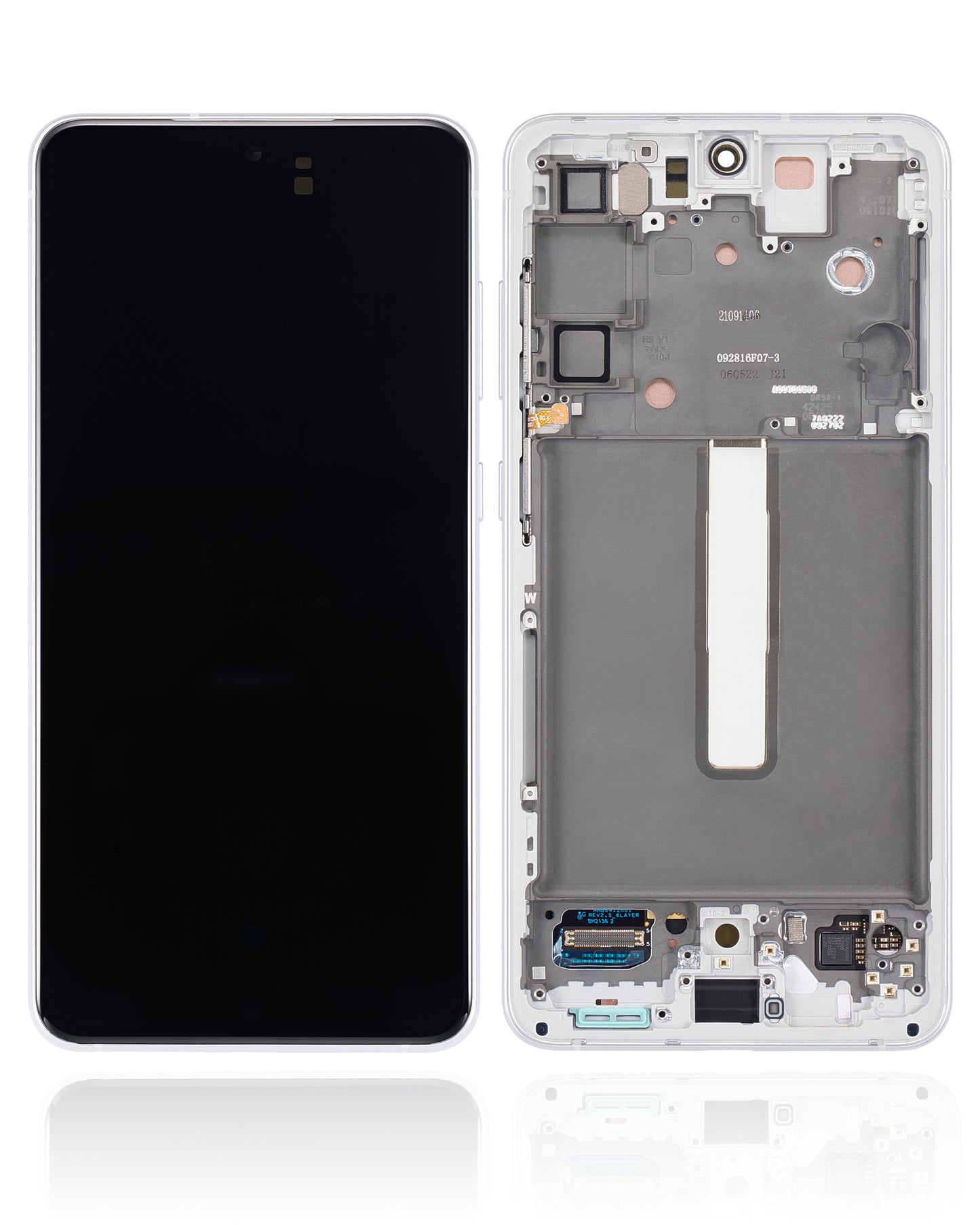 OLED Assembly With Frame For Samsung Galaxy S21 FE 5G (US & International) (Refurbished) (White)