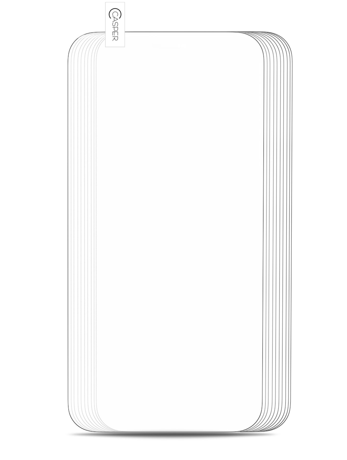 Casper Tempered Glass For iPhone 13 Mini (100 Pack) (Clear)