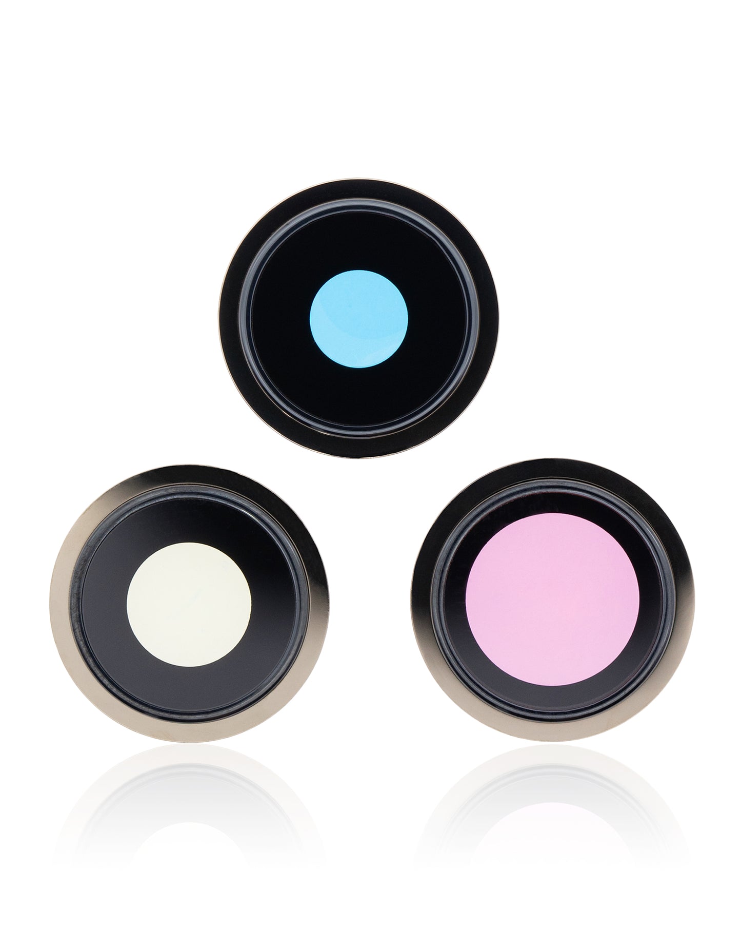Back Camera Lens With Bracket & Bezel For iPhone 13 Pro / 13 Pro Max (Gold) (Real Sapphire / Premium)