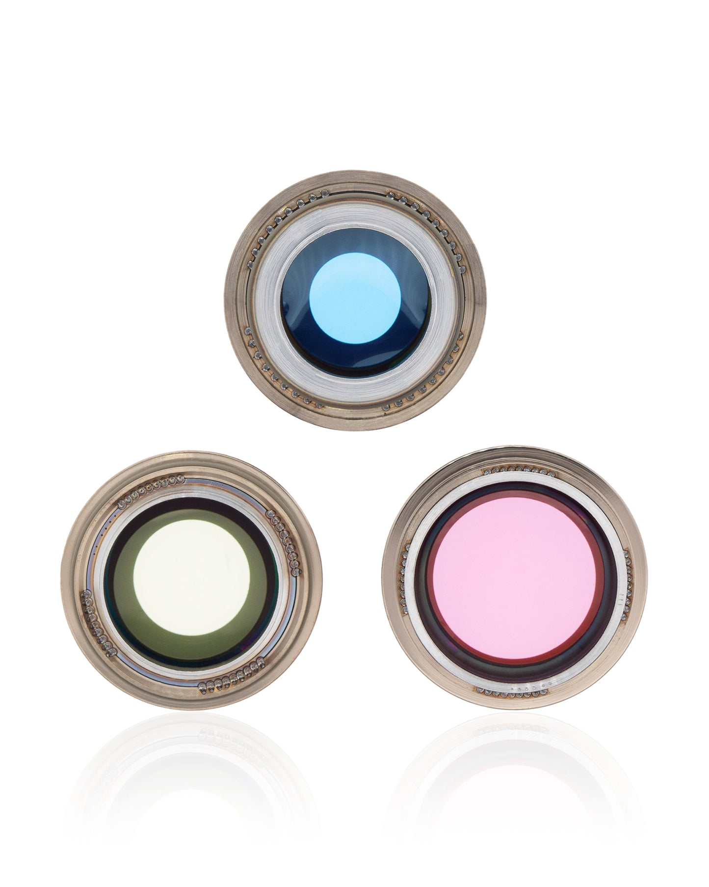 Back Camera Lens With Bracket & Bezel For iPhone 13 Pro / 13 Pro Max (Gold) (Real Sapphire / Premium)