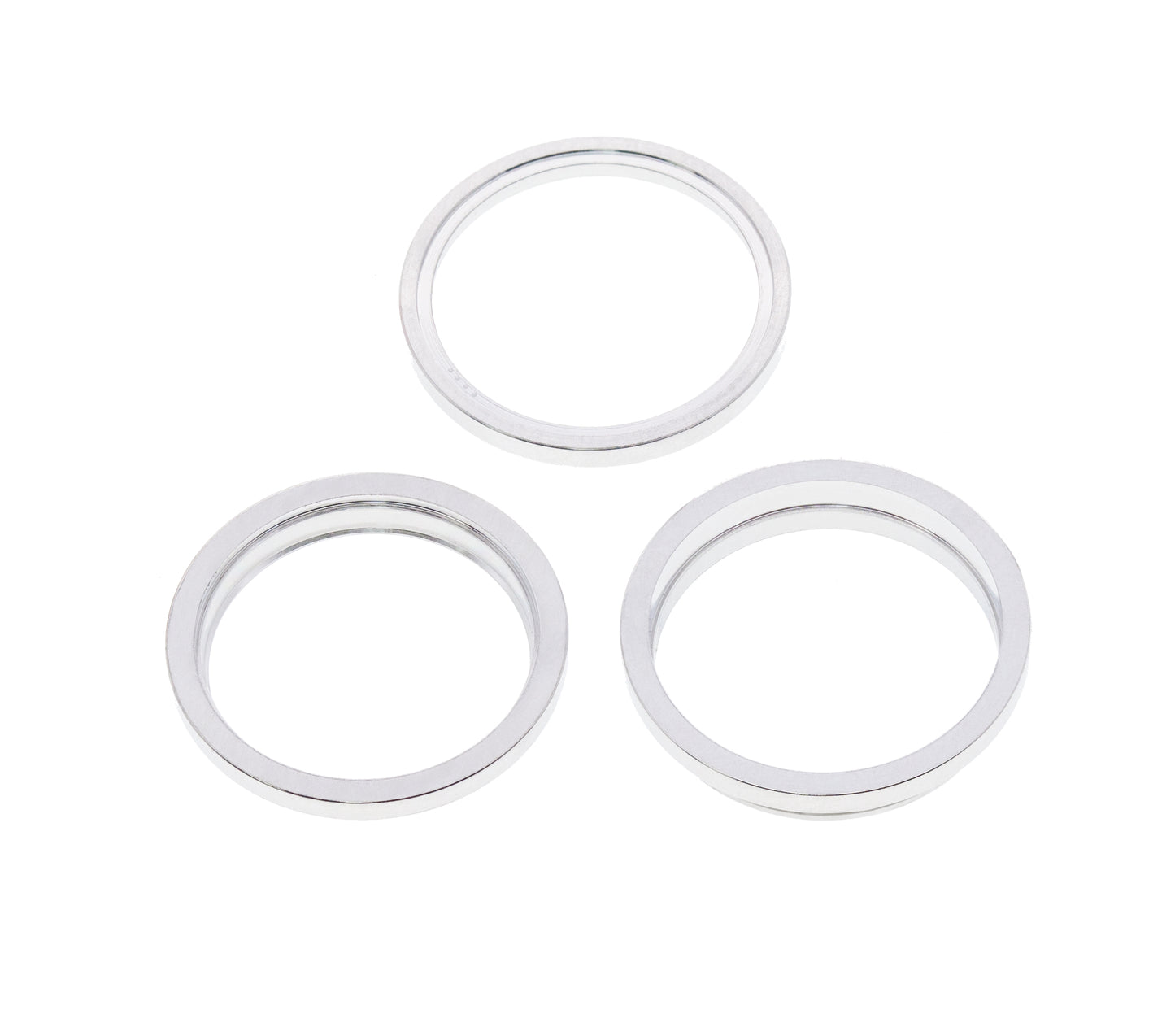 Back Camera Bezel Ring Only For iPhone 13 Pro / 13 Pro Max (Silver) (3 Piece Set)