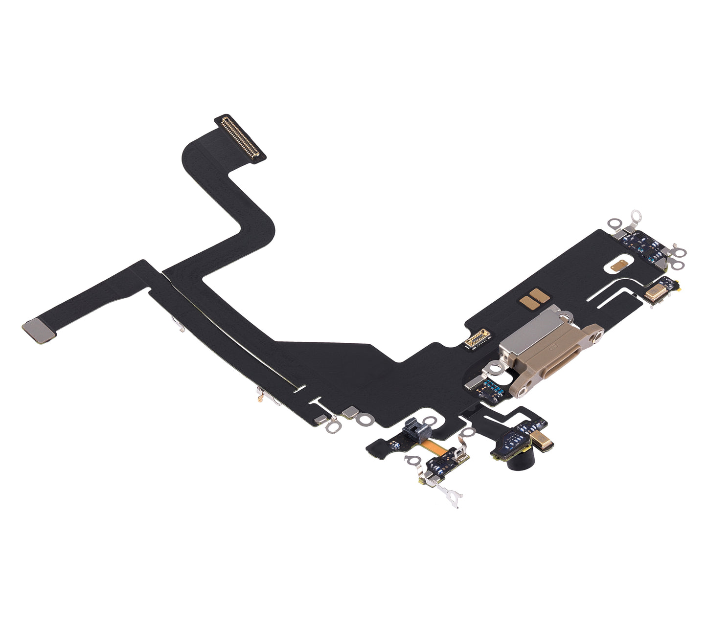 Charging Port Flex Cable For iPhone 13 Pro (Used OEM Pull) (Gold)
