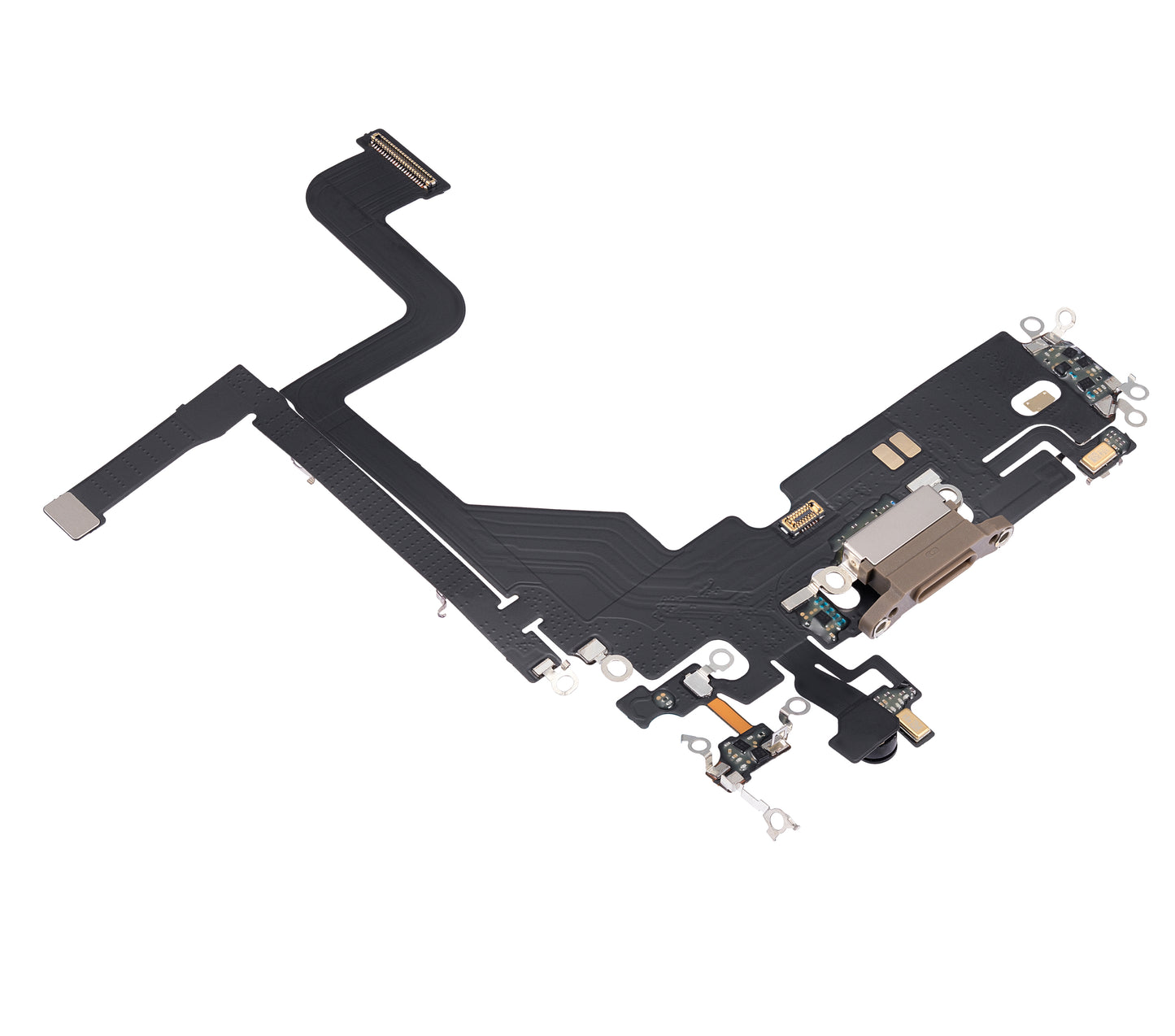 Charging Port Flex Cable For iPhone 13 Pro (Aftermarket Plus) (Gold)