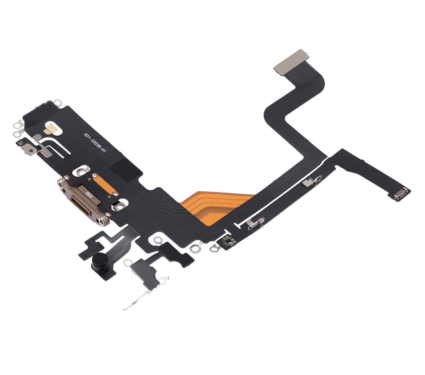 Charging Port Flex Cable For iPhone 13 Pro (Aftermarket Plus) (Gold)