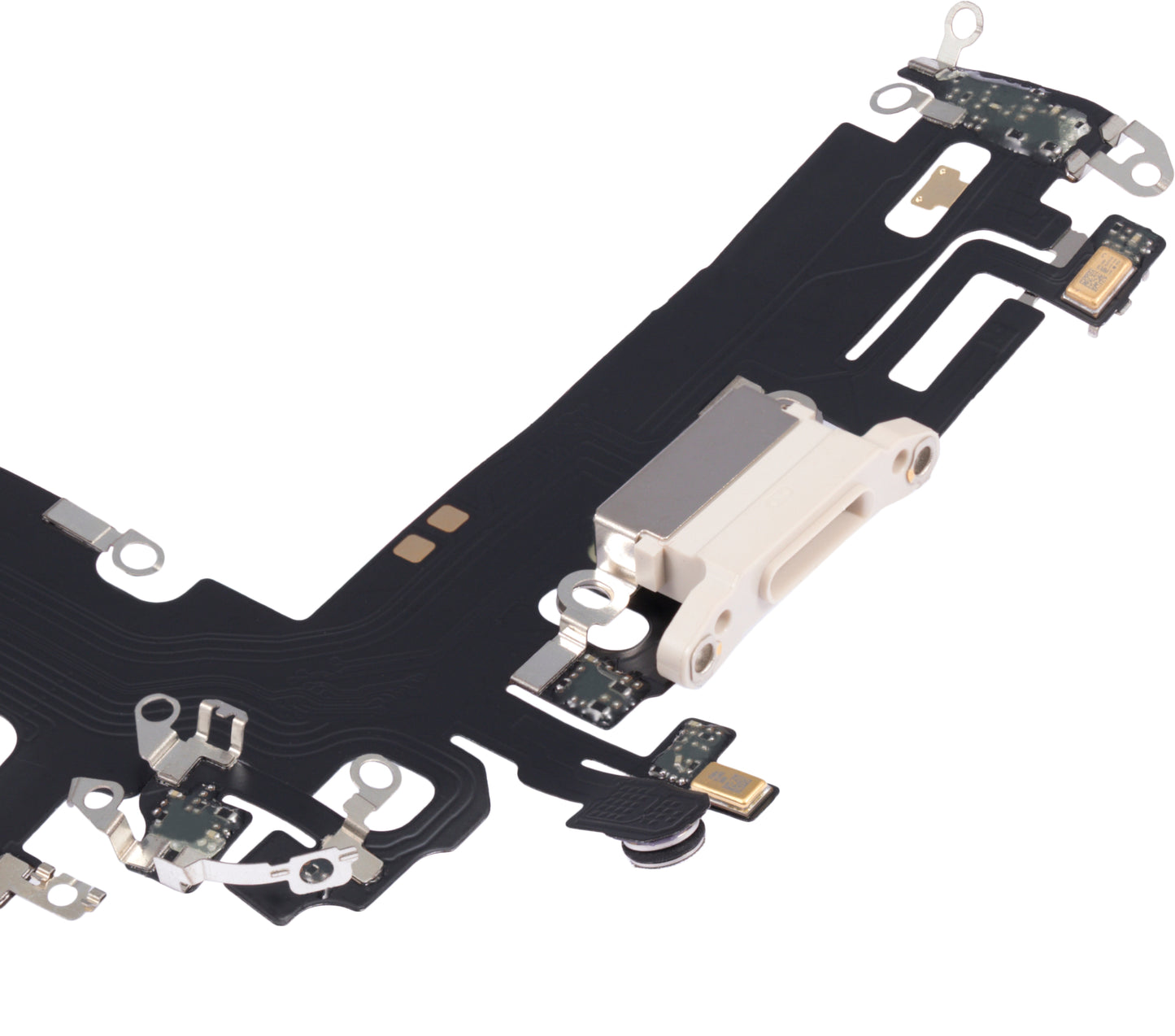 Charging Port Flex Cable For iPhone 13 (Aftermarket Plus) (Starlight)