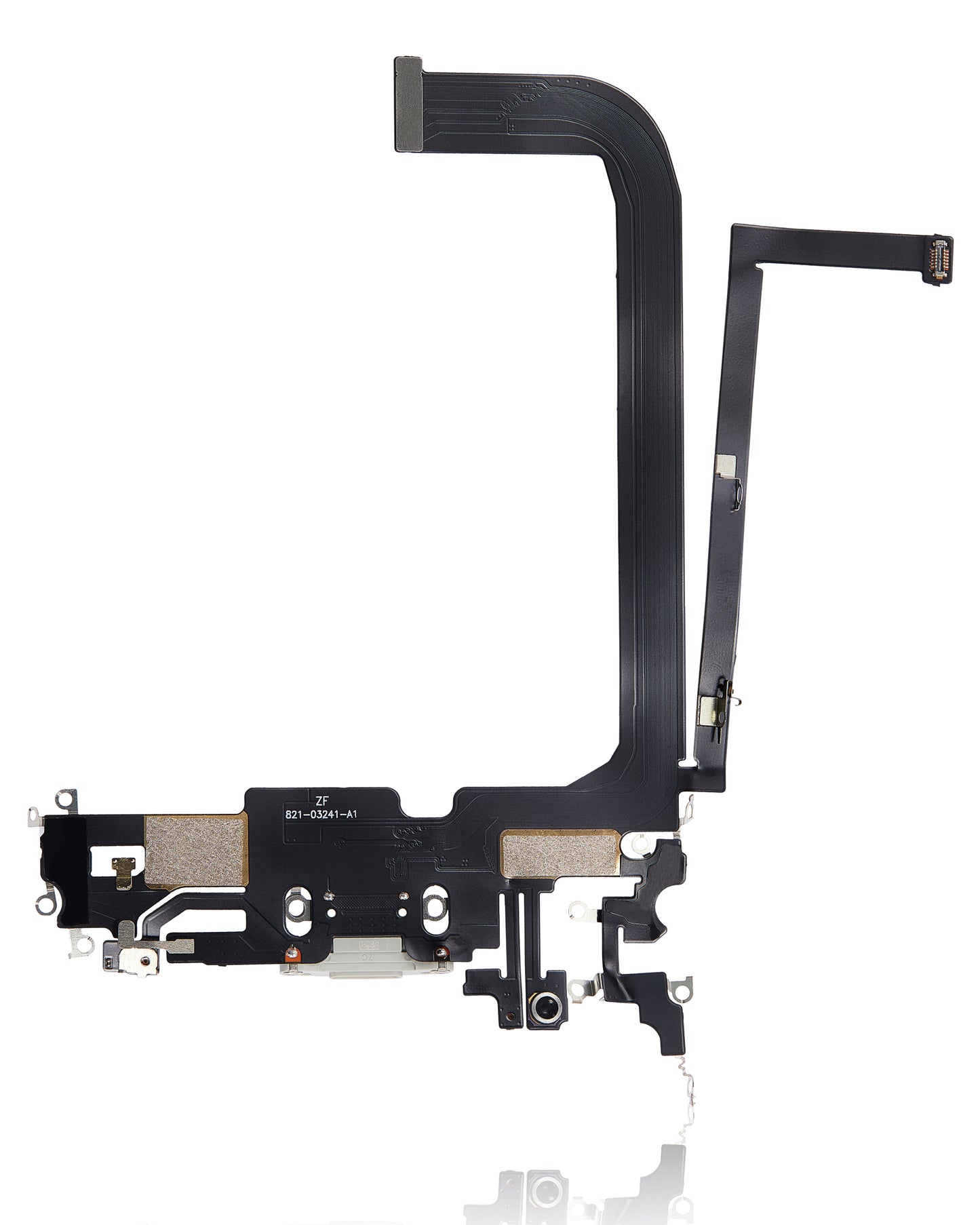 Charging Port Flex Cable For iPhone 13 Pro Max (Aftermarket Plus) (Silver)
