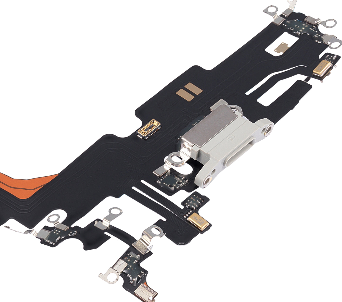 Charging Port Flex Cable For iPhone 13 Pro Max (Aftermarket Plus) (Silver)