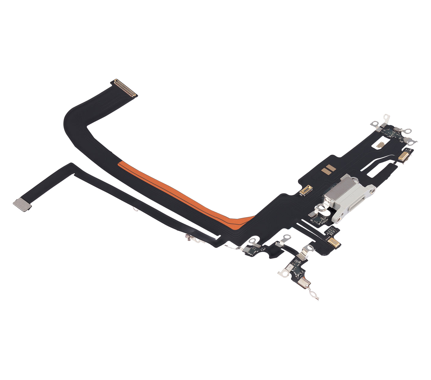 Charging Port Flex Cable For iPhone 13 Pro Max (Aftermarket Plus) (Silver)