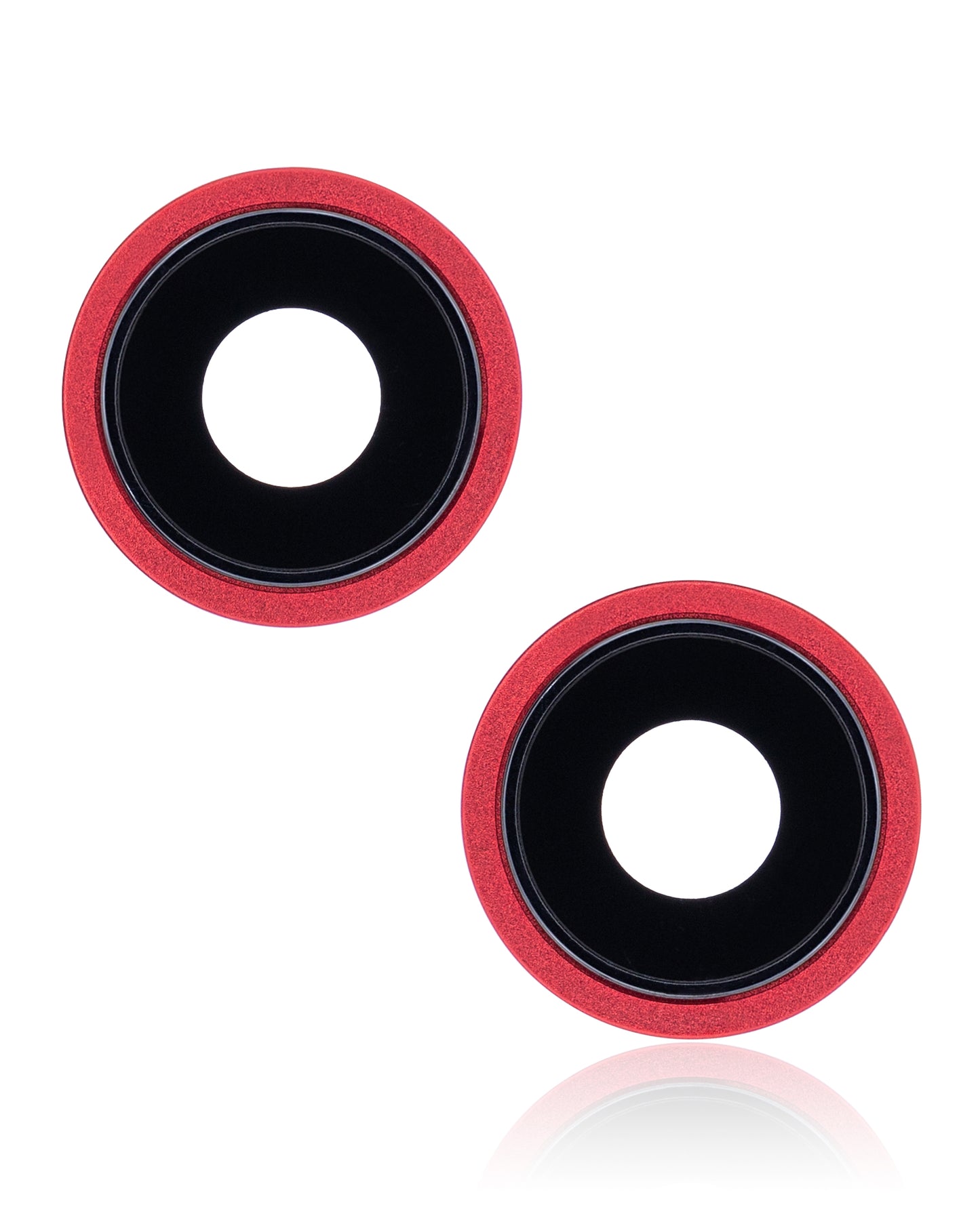 Back Camera Lens With Bracket & Bezel For iPhone 13 / 13 Mini ( 2 Piece) (Real Sapphire / Premium) (Red)