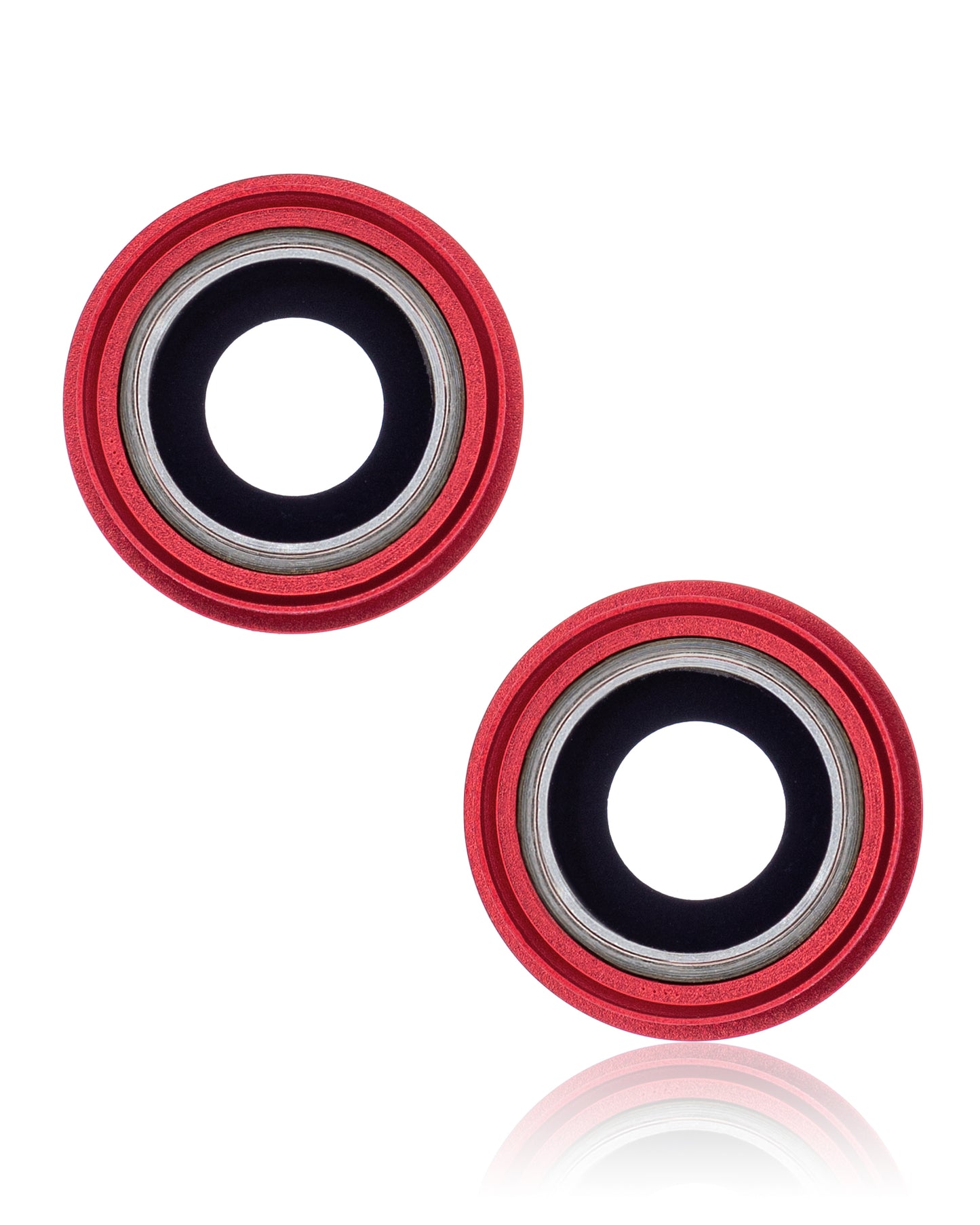 Back Camera Lens With Bracket & Bezel For iPhone 13 / 13 Mini ( 2 Piece) (Real Sapphire / Premium) (Red)
