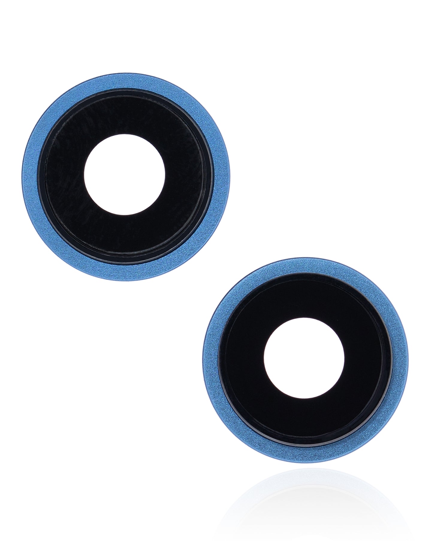 Back Camera Lens With Bracket & Bezel For iPhone 13 / 13 Mini ( 2 Piece) (Real Sapphire / Premium) (Blue)