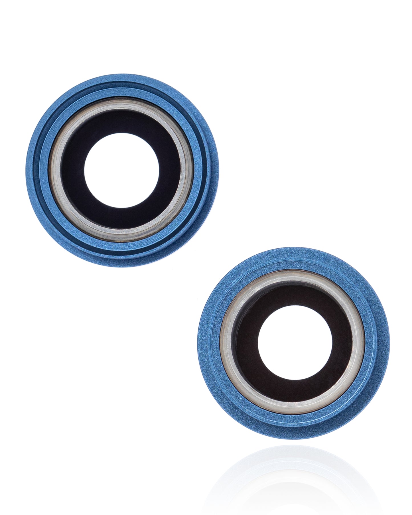 Back Camera Lens With Bracket & Bezel For iPhone 13 / 13 Mini ( 2 Piece) (Real Sapphire / Premium) (Blue)