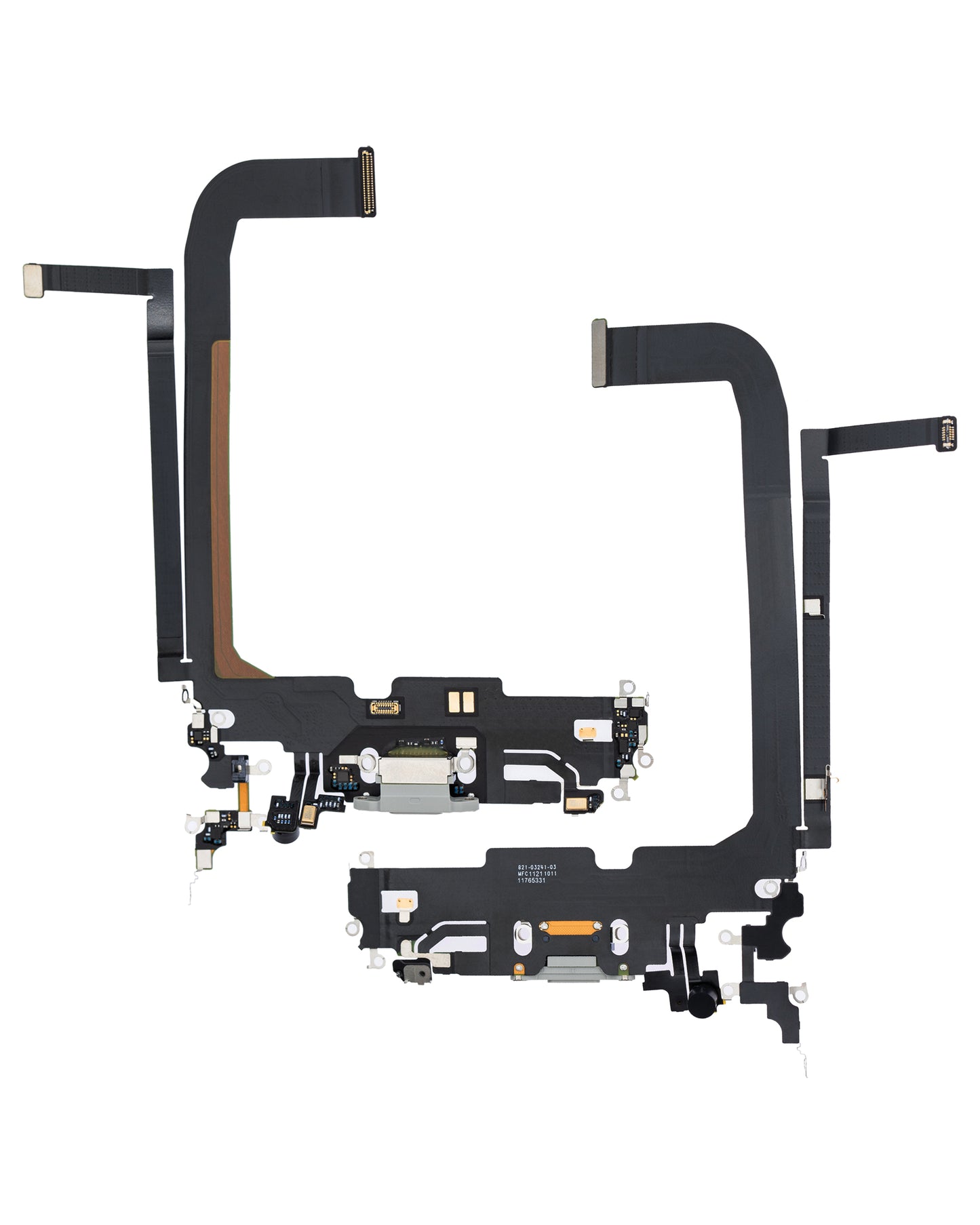Charging Port Flex Cable For iPhone 13 Pro Max (Premium) (Silver)