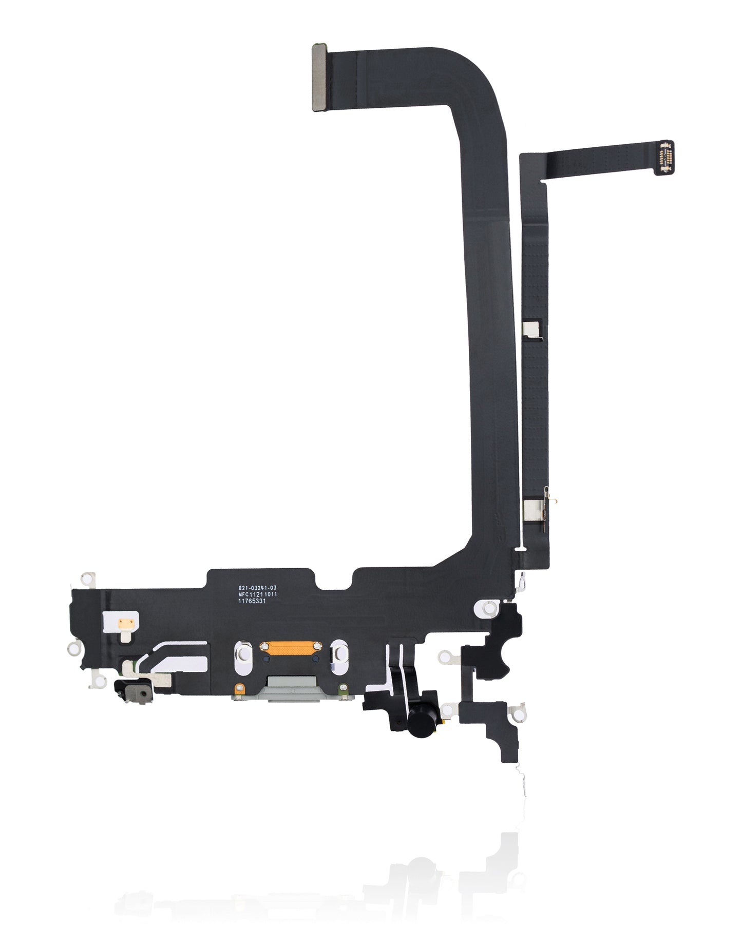 Charging Port Flex Cable For iPhone 13 Pro Max (Premium) (Silver)