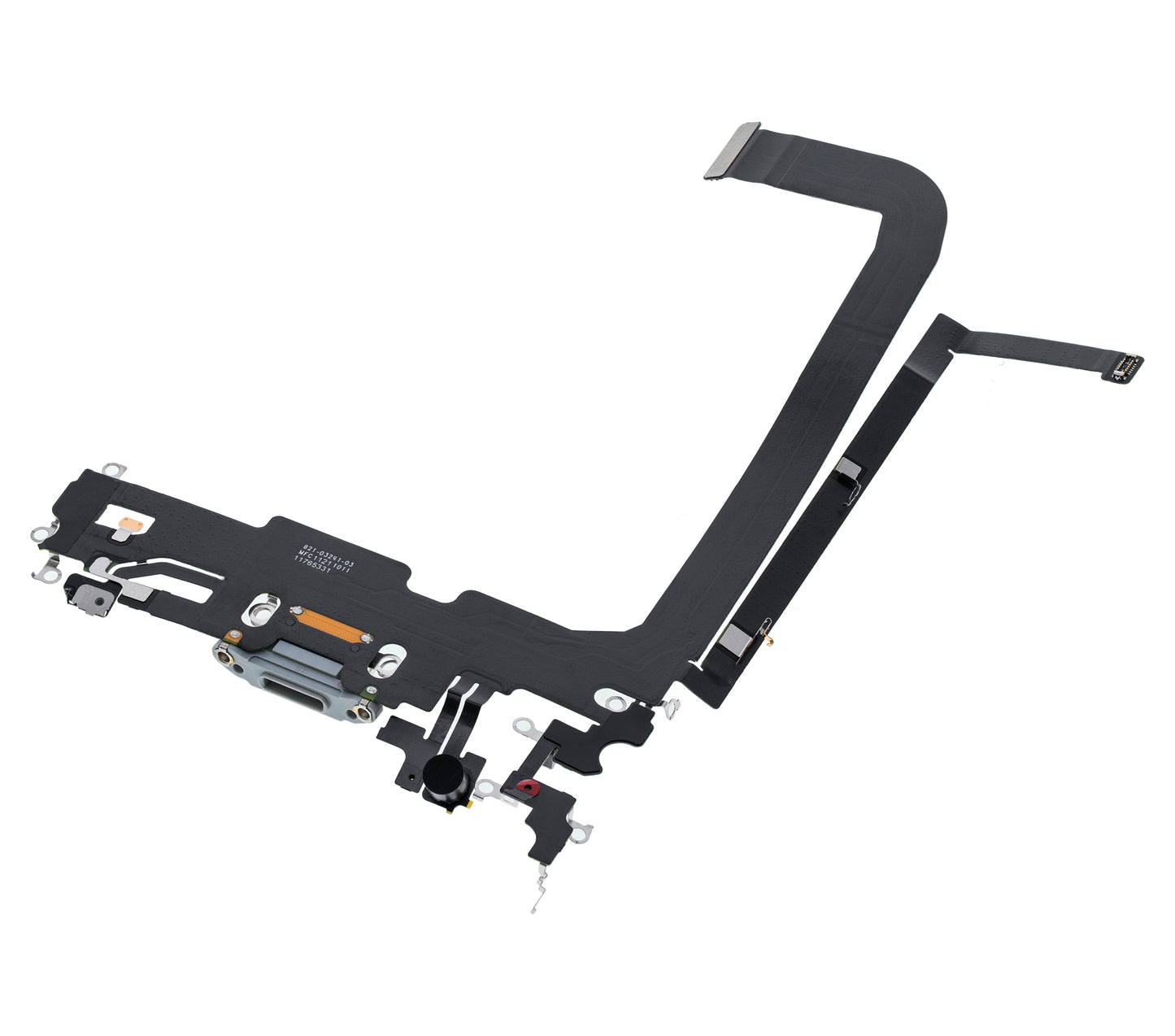 Charging Port Flex Cable For iPhone 13 Pro Max (Premium) (Silver)