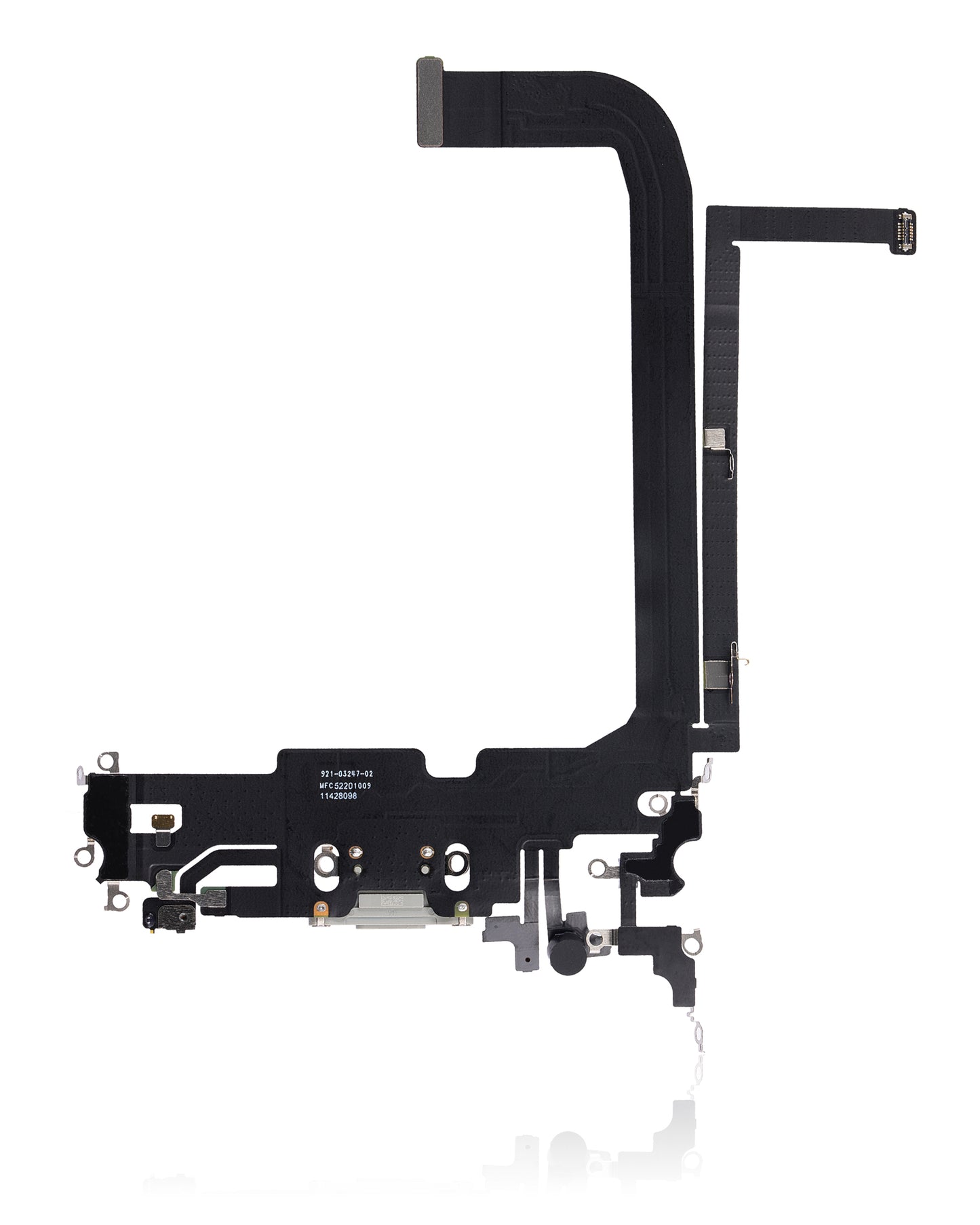 Charging Port Flex Cable For iPhone 13 Pro Max (Used OEM Pull) (Silver)
