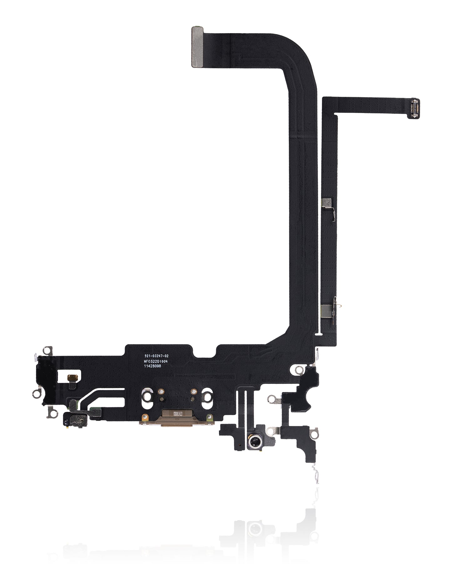 Charging Port Flex Cable For iPhone 13 Pro Max (Used OEM Pull) (Gold)