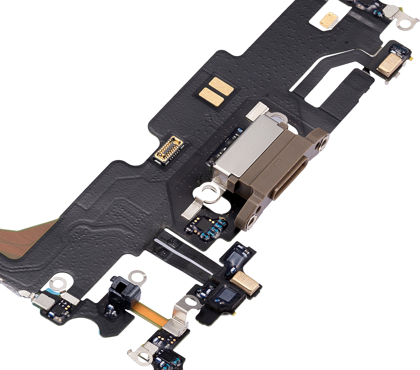 Charging Port Flex Cable For iPhone 13 Pro Max (Used OEM Pull) (Gold)