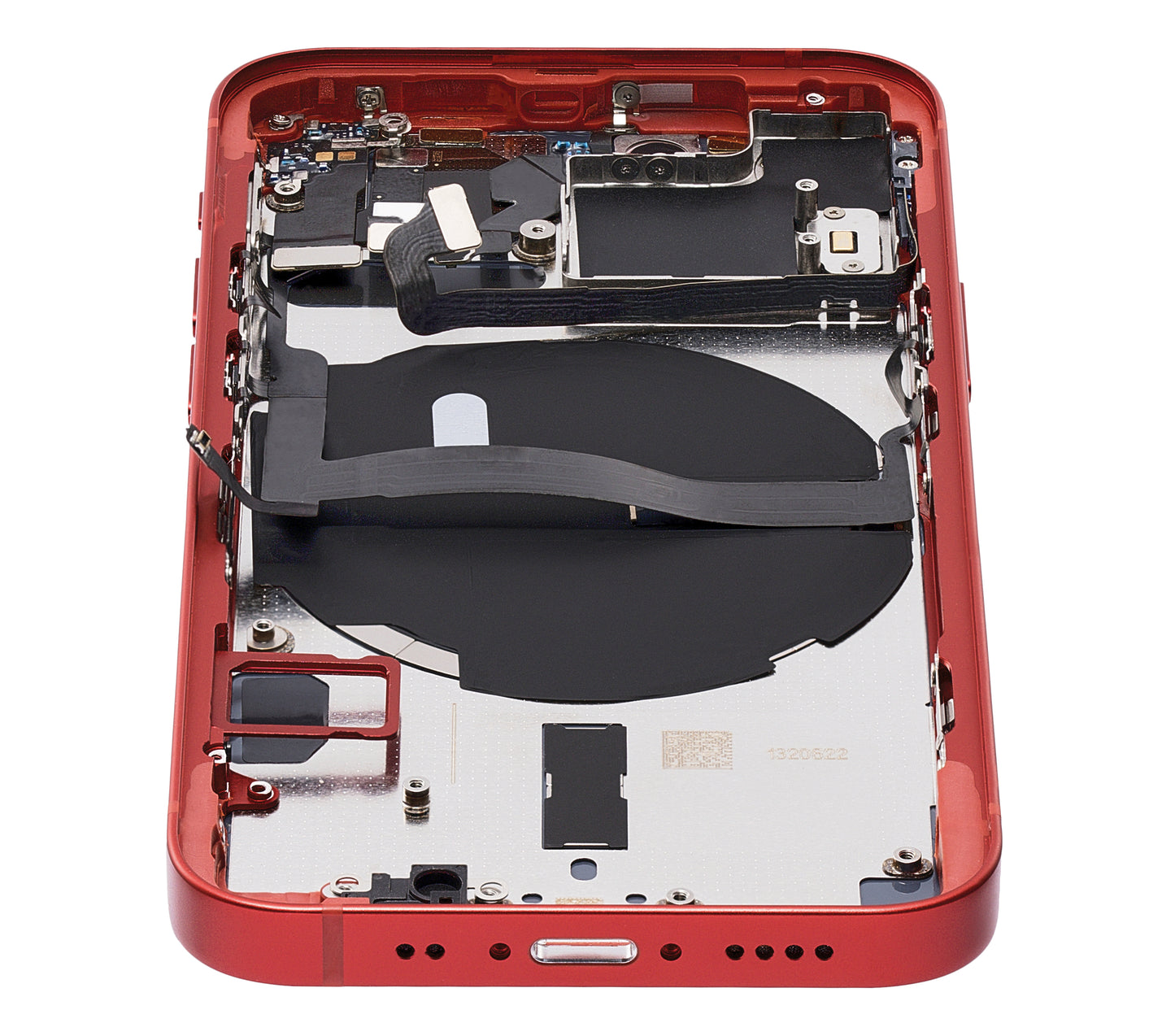 Back Housing W/ Small Parts For iPhone 13 Mini (EU / Global Version) (Aftermarket Plus) (Red)
