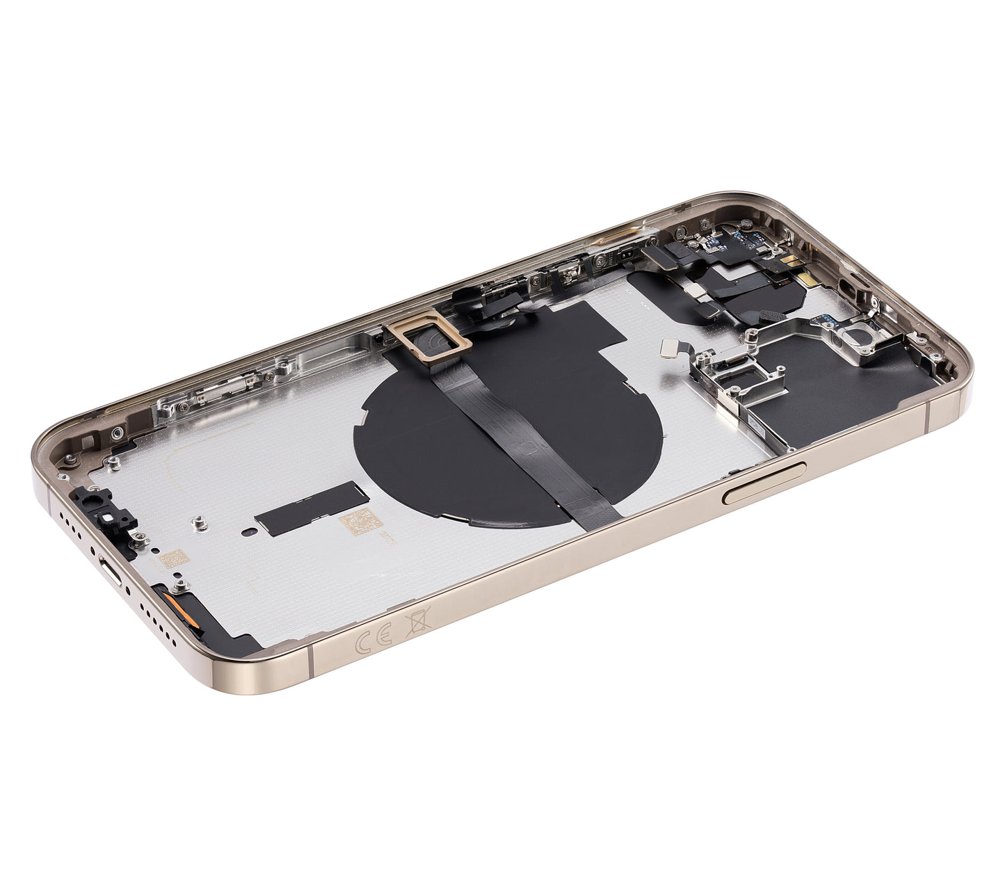 Back Housing W/ Small Parts For iPhone 13 Pro Max (EU / Global Version) (Aftermarket Plus) (Gold)