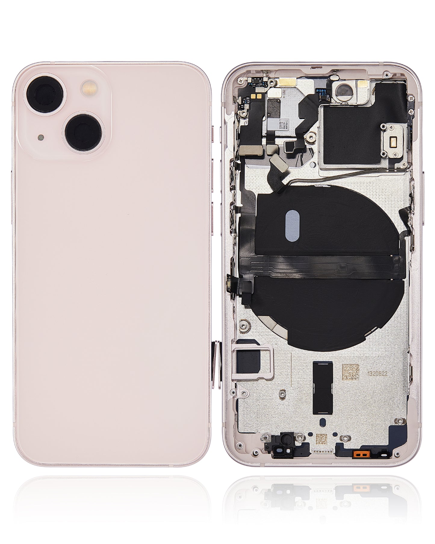 Back Housing W/ Small Parts For iPhone 13 Mini (EU / Global Version) (Aftermarket Plus) (Pink)