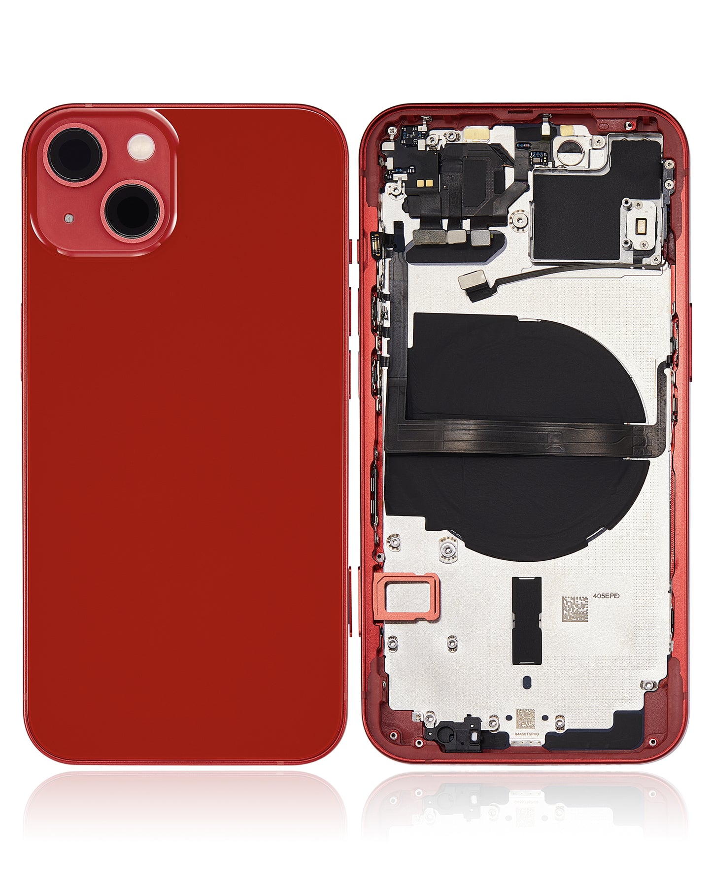 Back Housing W/ Small Parts For iPhone 13 (EU / Global Version) (Aftermarket Plus) (Red)