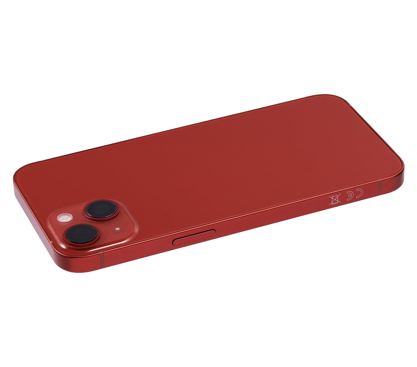 Back Housing W/ Small Parts For iPhone 13 (EU / Global Version) (Aftermarket Plus) (Red)