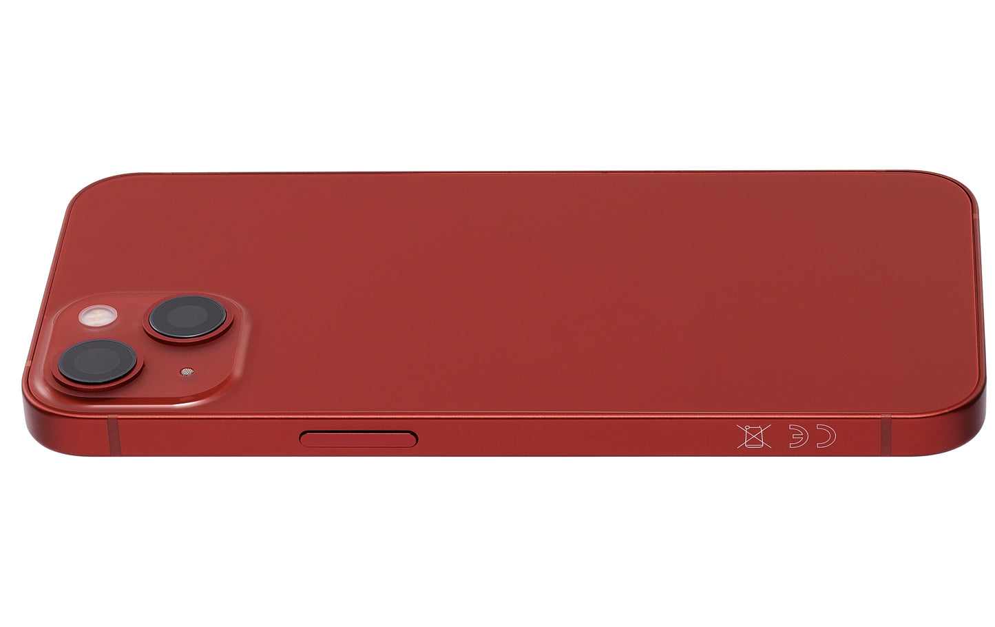 Back Housing W/ Small Parts For iPhone 13 (EU / Global Version) (Aftermarket Plus) (Red)
