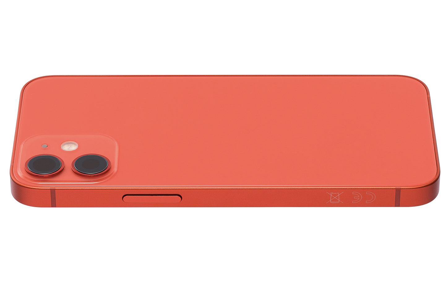 Back Housing W/ Small Parts For iPhone 12 Mini (EU / Global Version) (Aftermarket Plus) (Red)