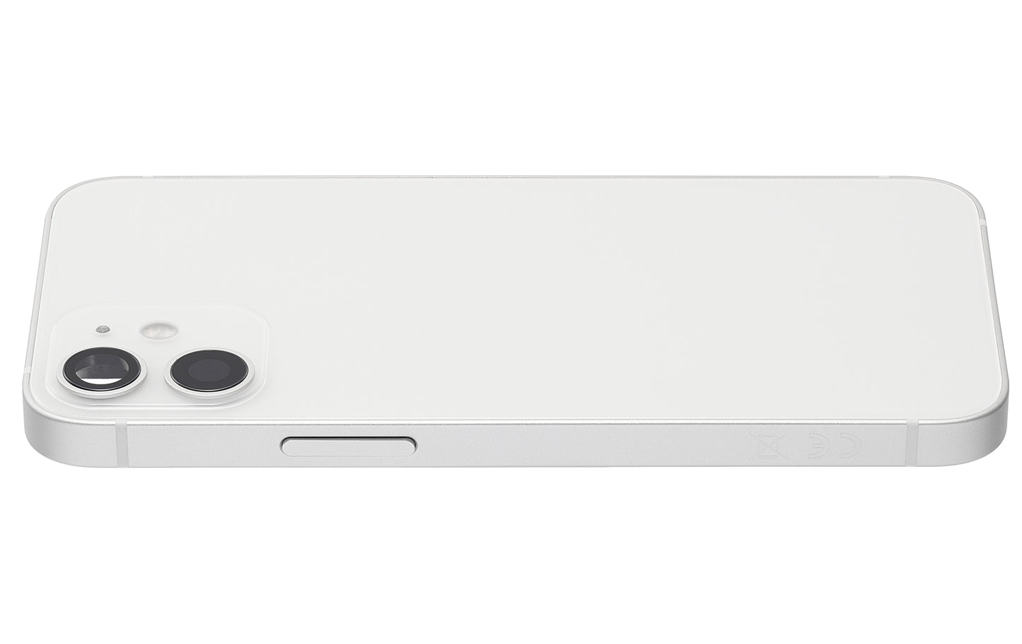 Back Housing W/ Small Parts For iPhone 12 Mini (EU / Global Version) (Aftermarket Plus) (White)