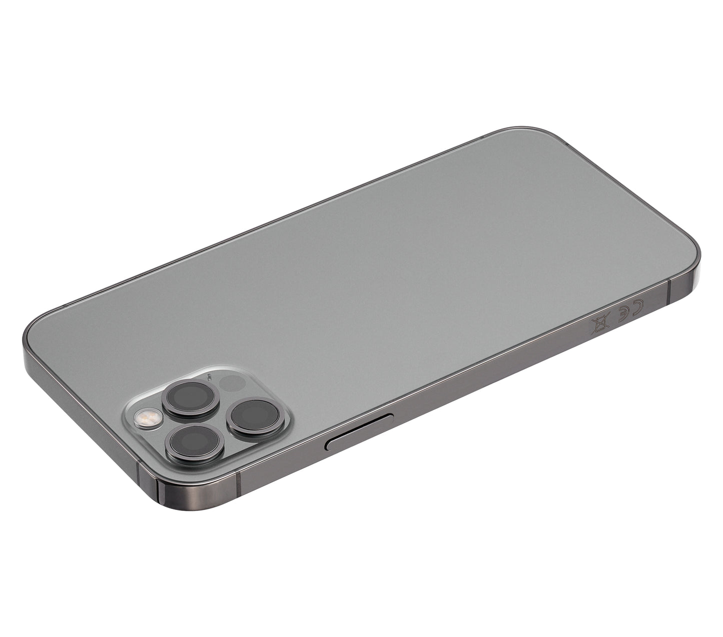 Back Housing W/ Small Parts For iPhone 12 Pro (EU / Global Version) (Aftermarket Plus) (Graphite)