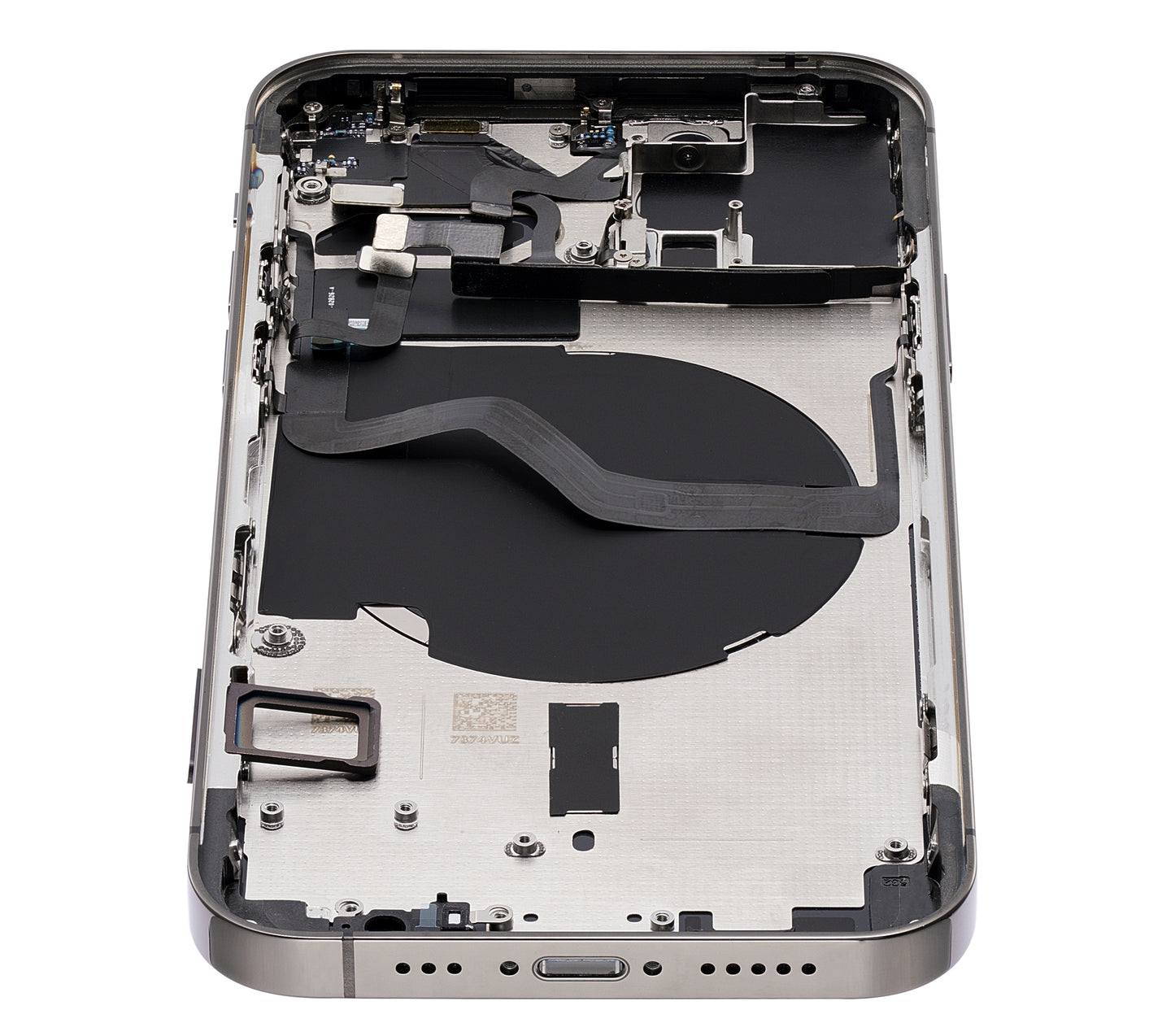Back Housing W/ Small Parts For iPhone 12 Pro (EU / Global Version) (Aftermarket Plus) (Graphite)
