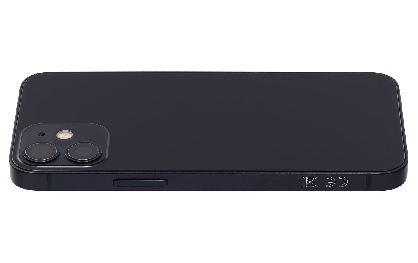 Back Housing W/ Small Parts For iPhone 12 Mini (EU / Global Version) (Aftermarket Plus) (Black)