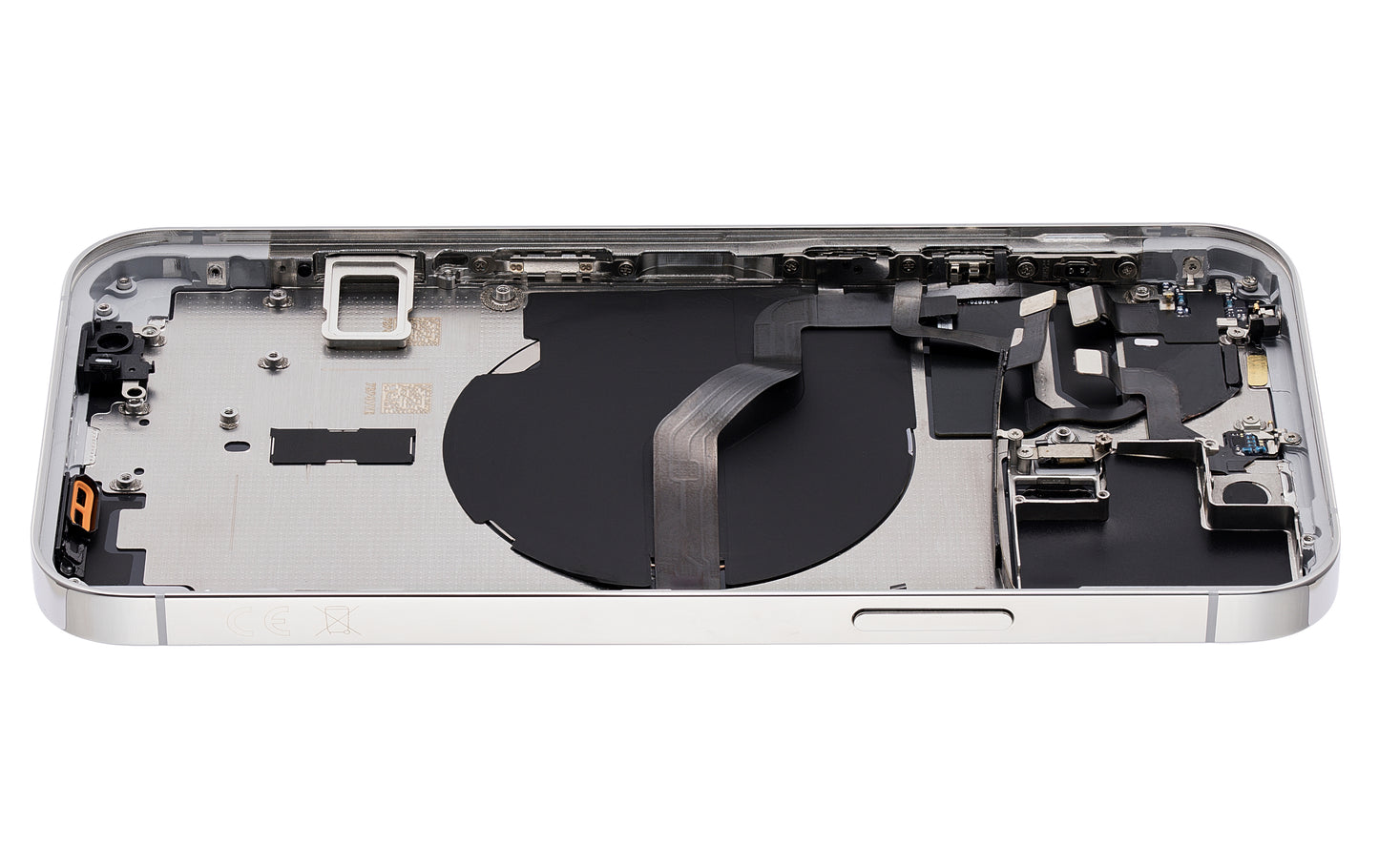 Back Housing W/ Small Parts For iPhone 12 Pro (EU / Global Version) (Aftermarket Plus) (Silver)
