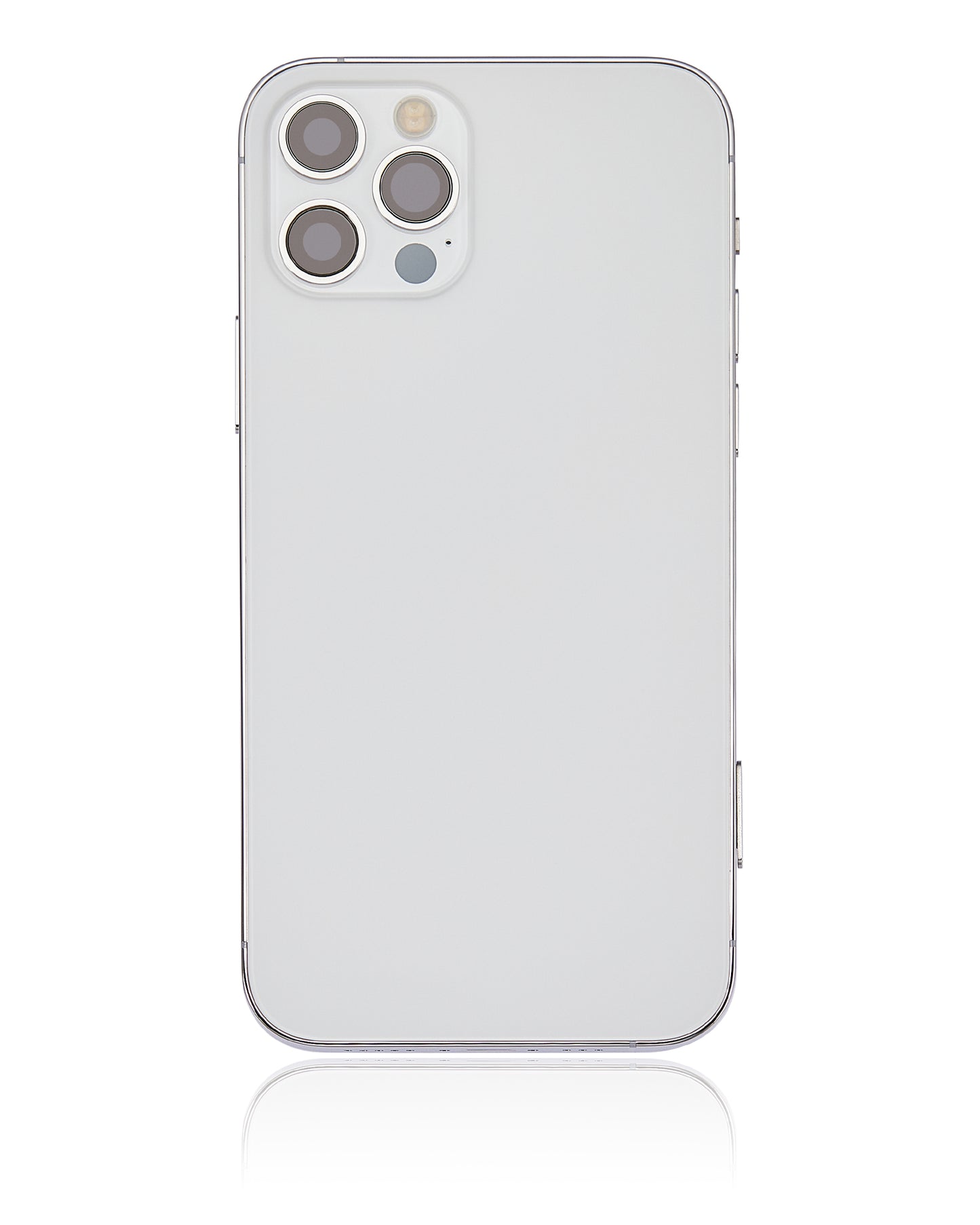 Back Housing W/ Small Parts For iPhone 12 Pro (EU / Global Version) (Aftermarket Plus) (Silver)